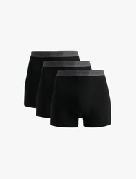 Regular Fit Basic Pamuklu 3'lü Boxer Seti