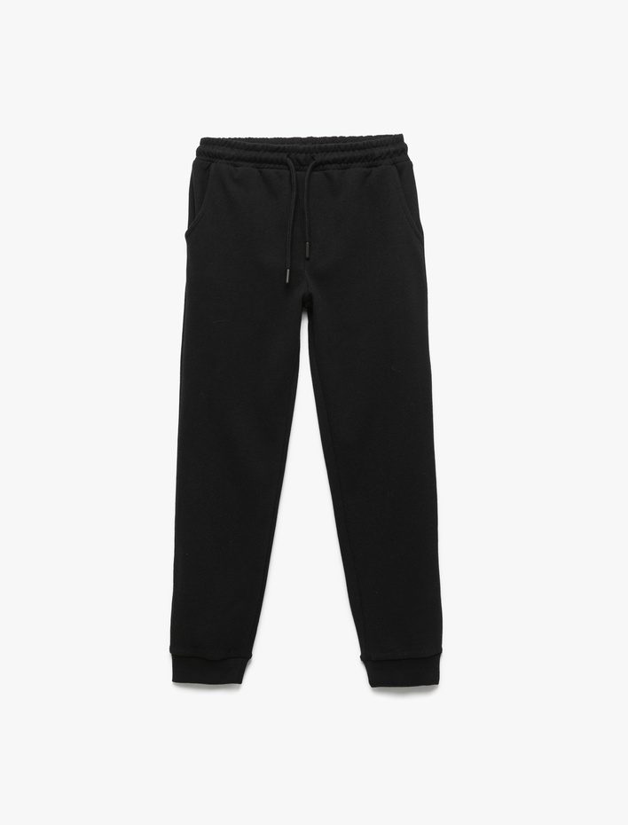 Erkek Çocuk Beli Bağcıklı Cepli Basic Jogger Eşofman Altı