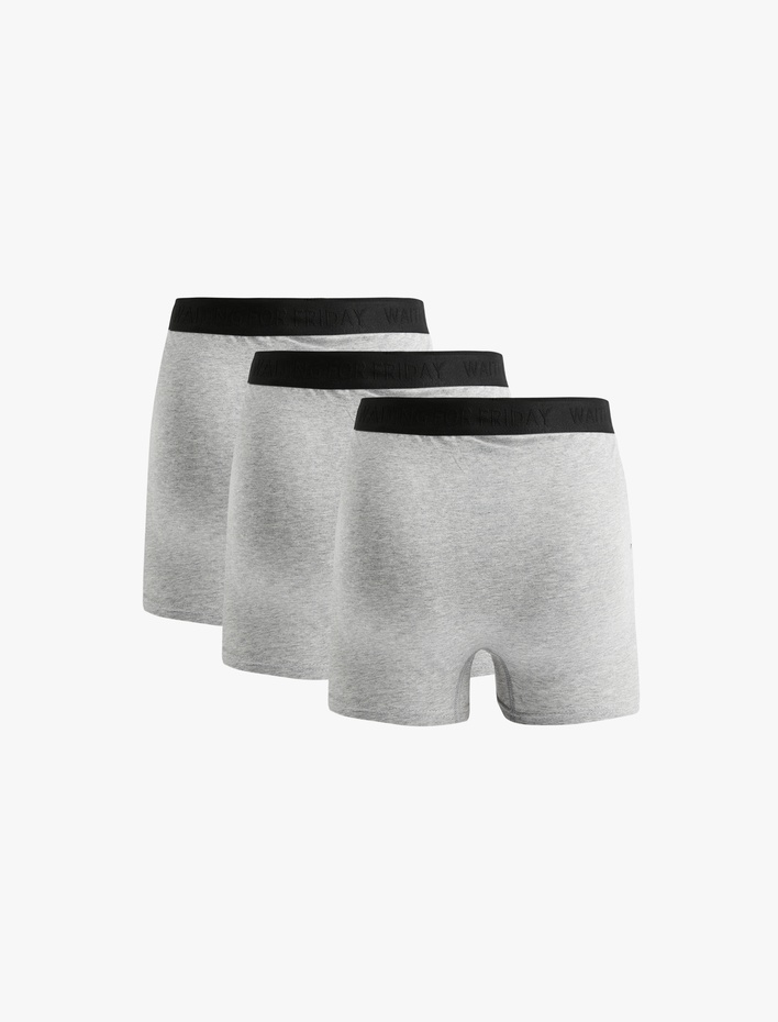  Basic Pamuklu 3'lü Boxer Seti