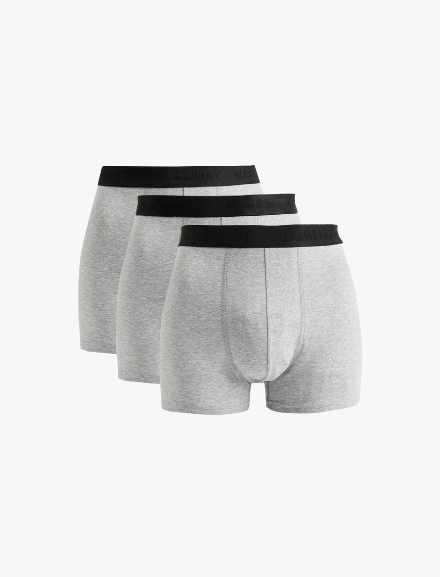   Basic Pamuklu 3'lü Boxer Seti