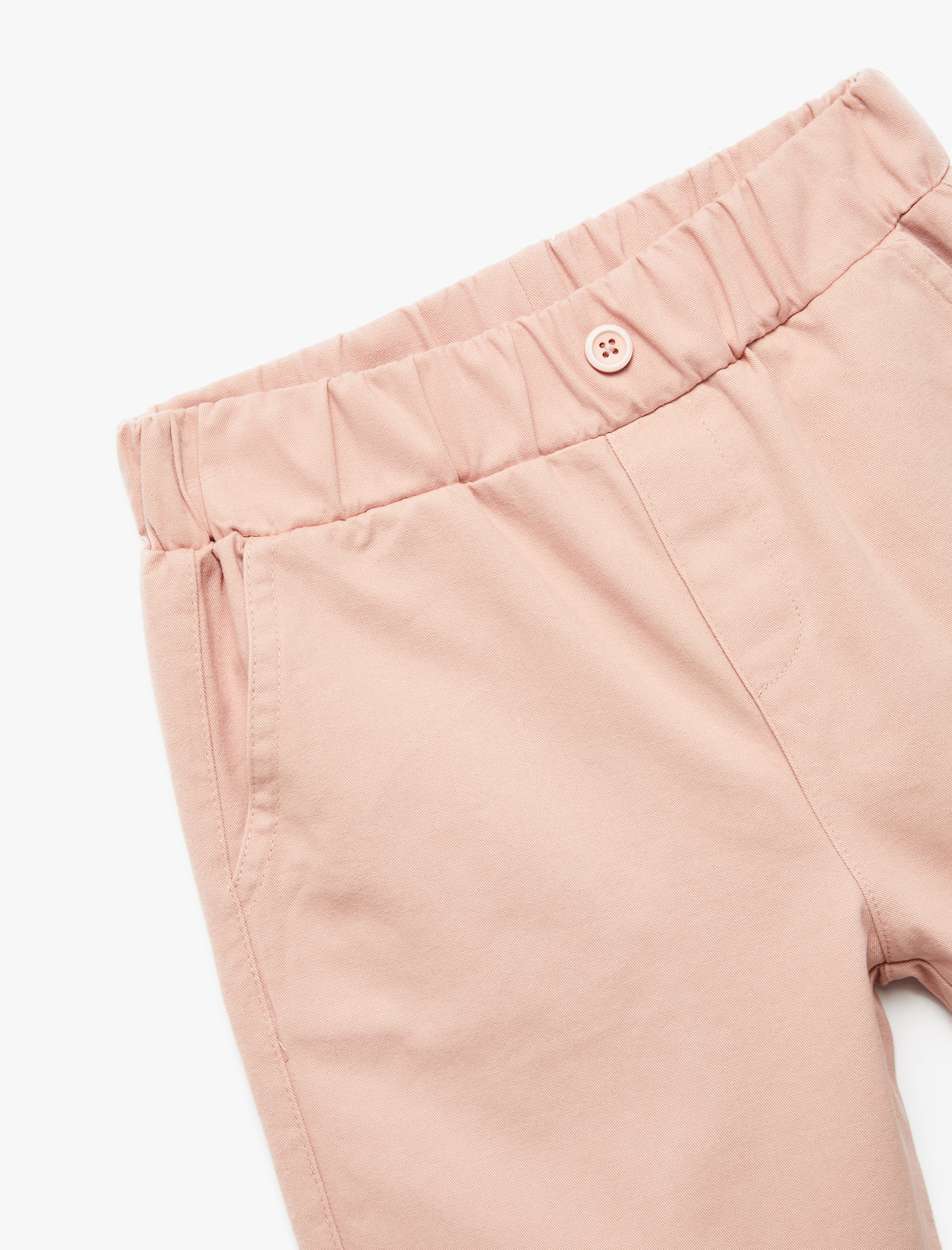  Erkek Çocuk Beli Lastikli Pamuklu Cepli Basic Şort