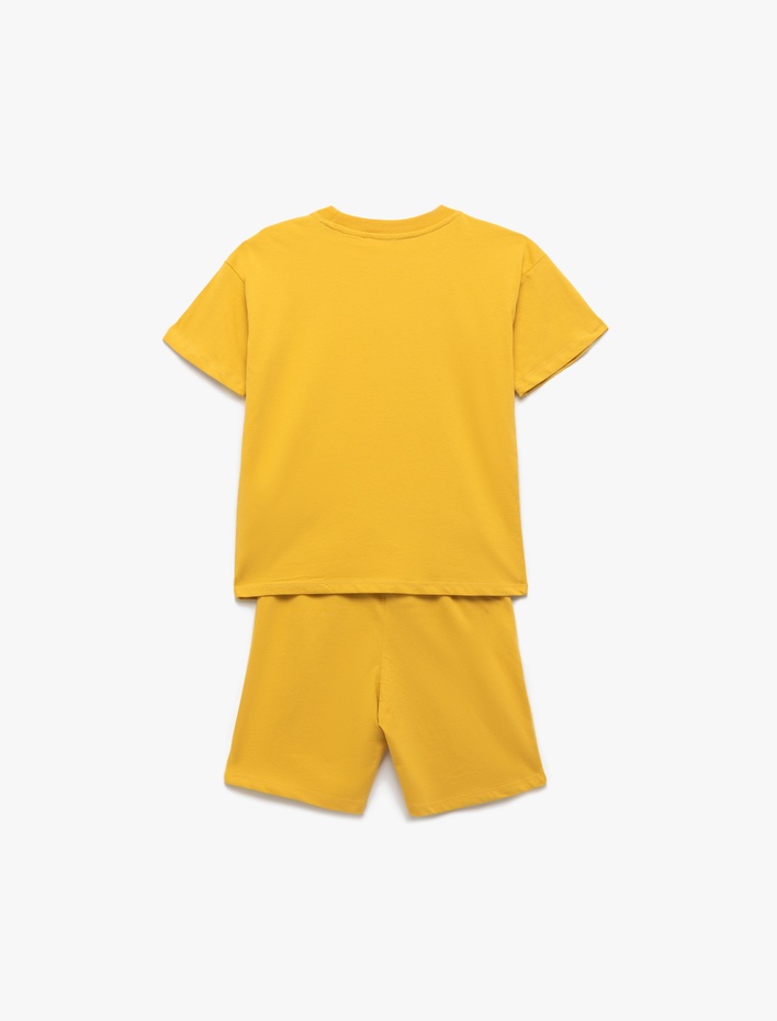 Erkek Çocuk Iron Man Baskılı Kısa Kollu Lisanslı Pamuklu Tişört ve Şort Seti