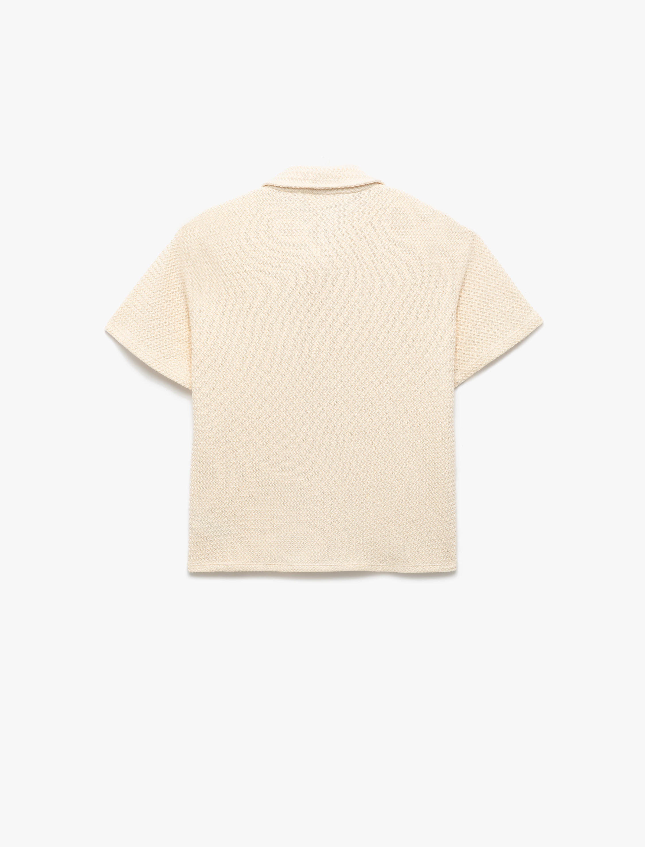  Erkek Çocuk Pamuklu Oversize Düğmeli Basic Kısa Kollu Gömlek