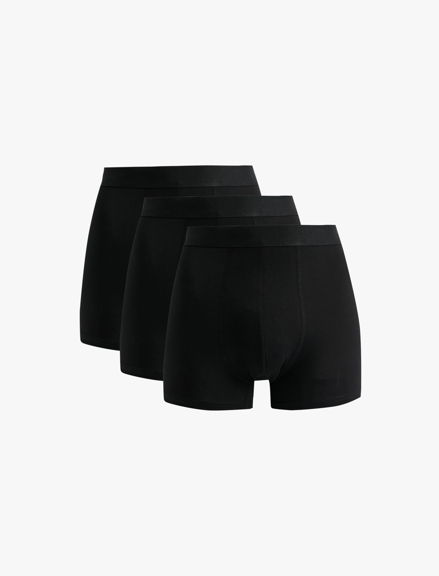   Pamuklu Basic 3'lü Boxer Seti
