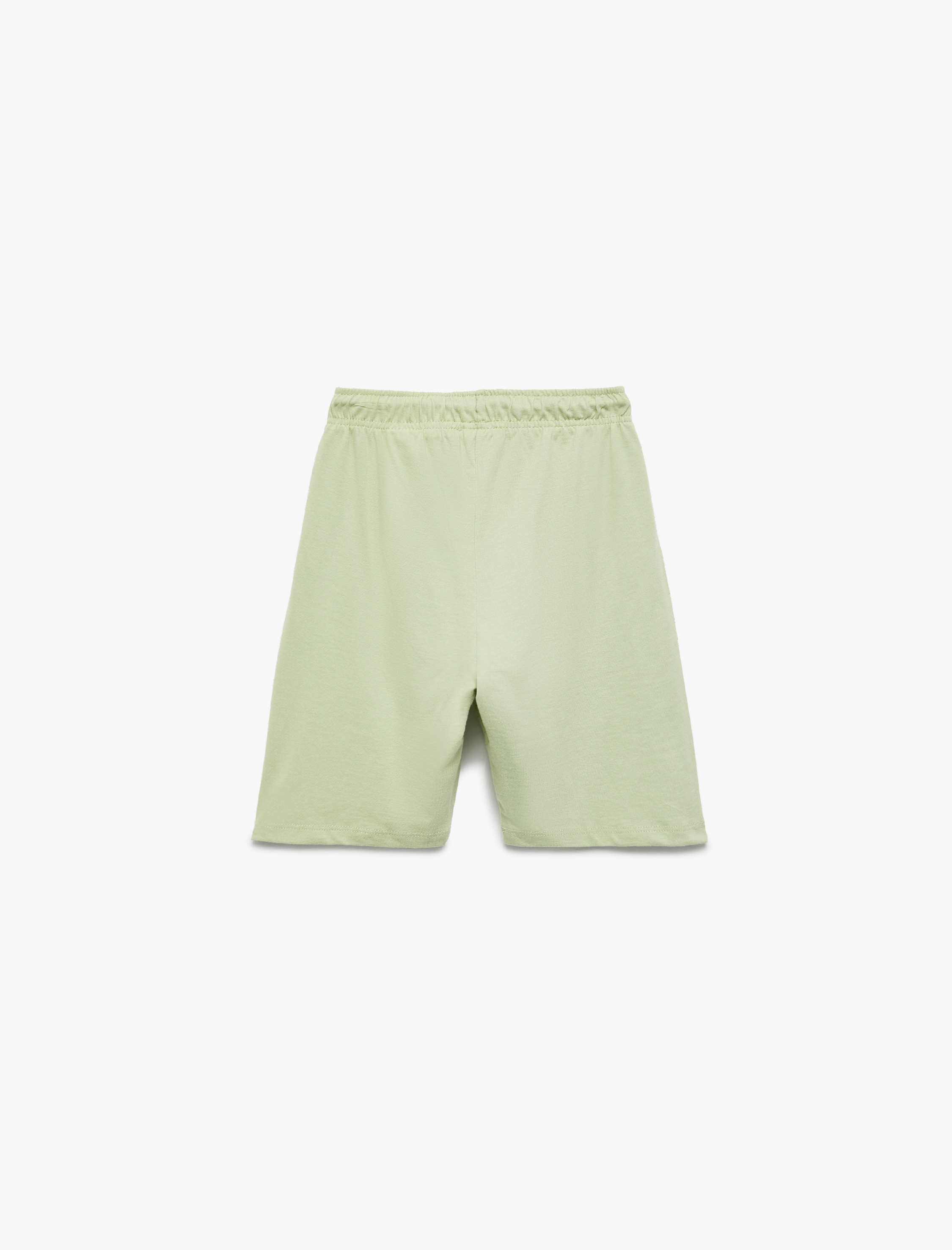  Erkek Çocuk Pamuklu Timsah Baskılı Beli Bağlamalı Bermuda Şort