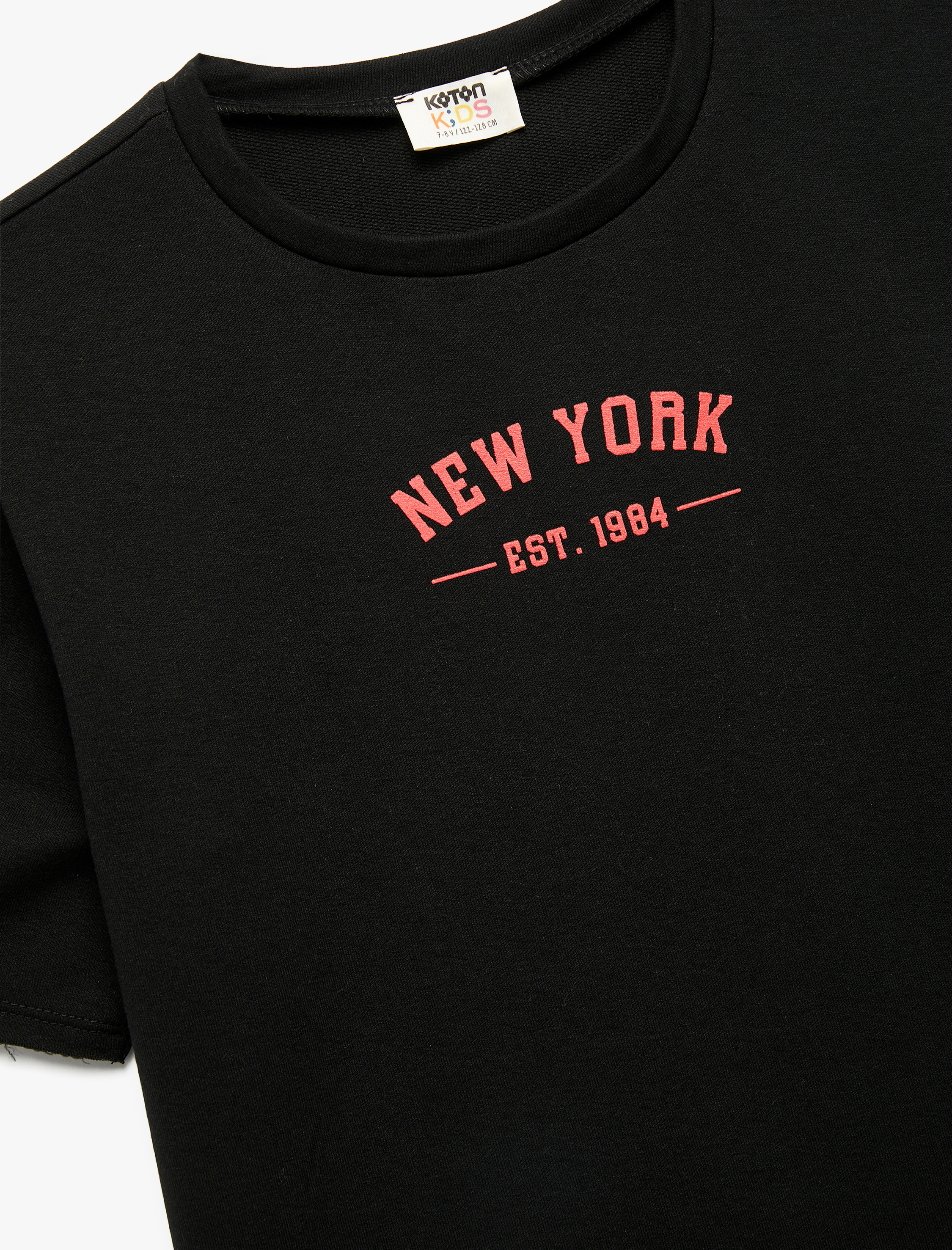  Erkek Çocuk Baskılı Bisiklet Yaka Kısa Kollu Tişört