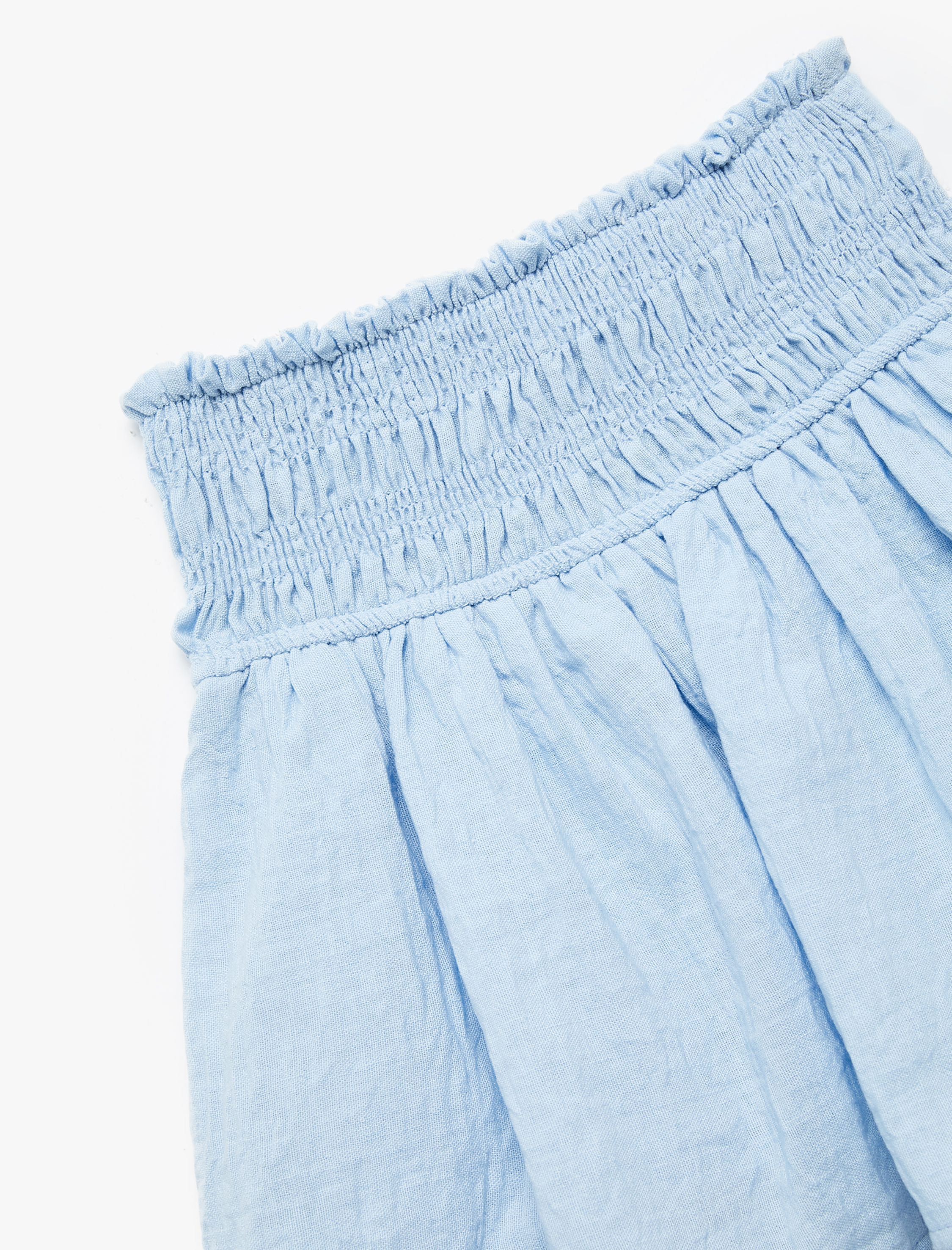 Kız Çocuk Gipeli Yüksek Bel Pileli Etek