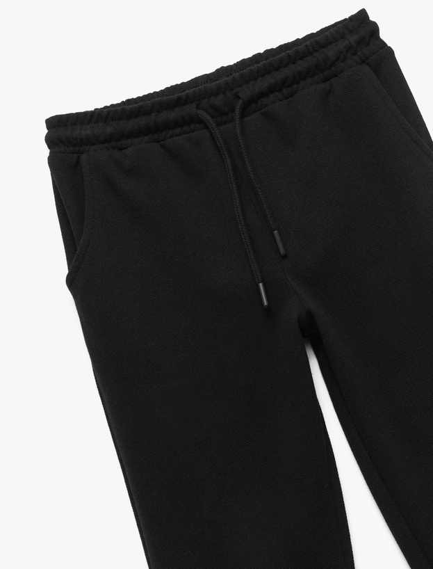 Beli Bağcıklı Cepli Basic Jogger Eşofman Altı_2