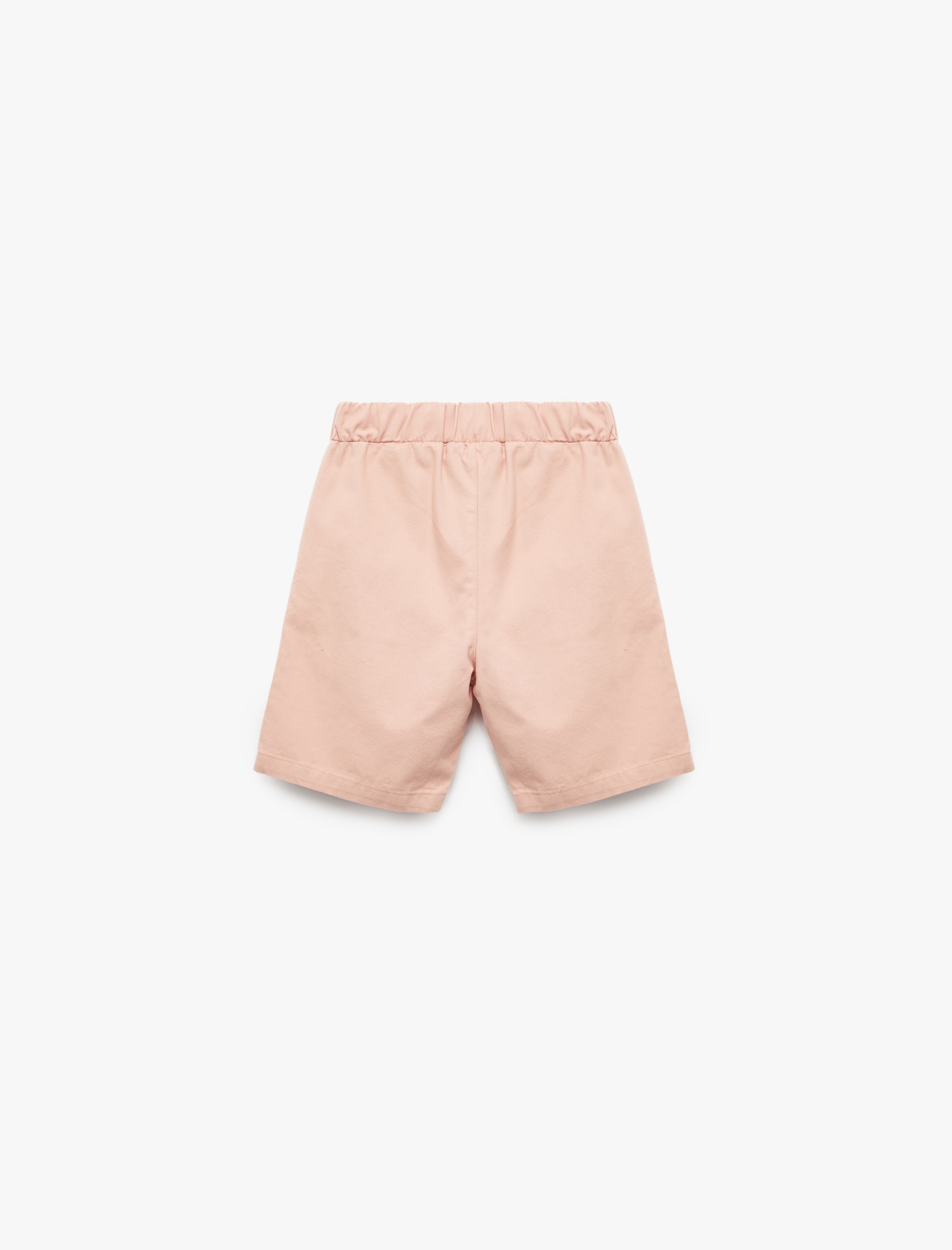  Erkek Çocuk Beli Lastikli Pamuklu Cepli Basic Şort