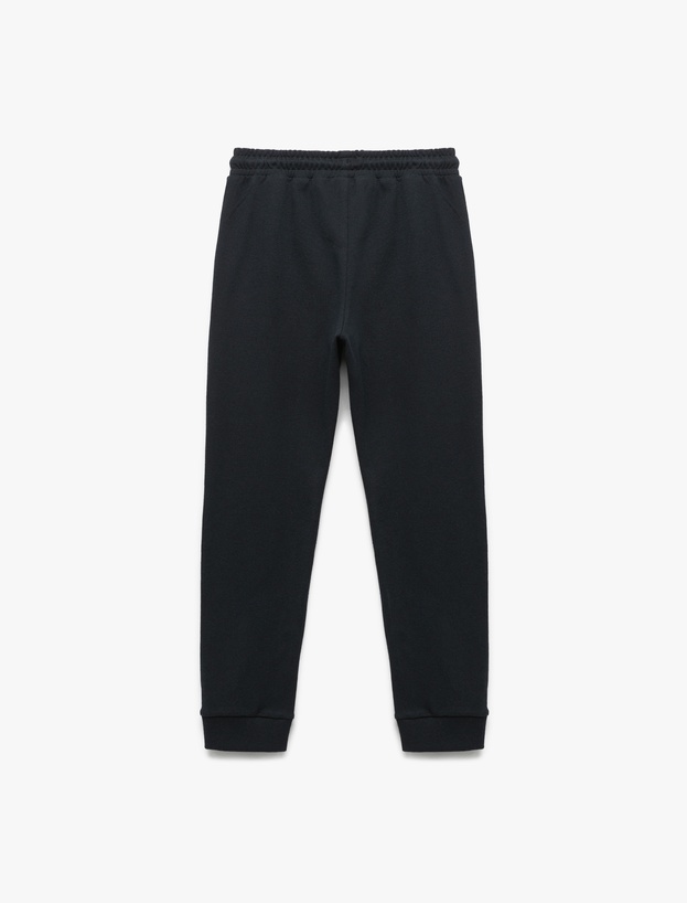 Beli Bağcıklı Cepli Basic Jogger Eşofman Altı_1