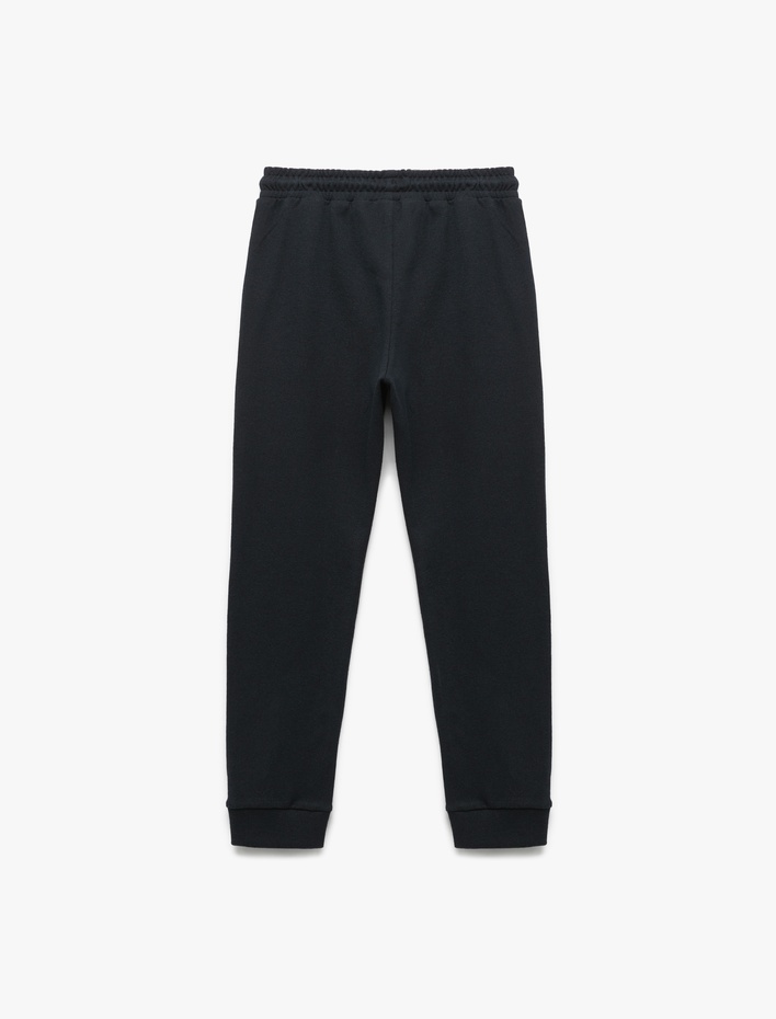 Erkek Çocuk Beli Bağcıklı Cepli Basic Jogger Eşofman Altı