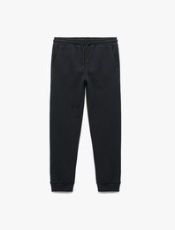 Beli Bağcıklı Cepli Basic Jogger Eşofman Altı