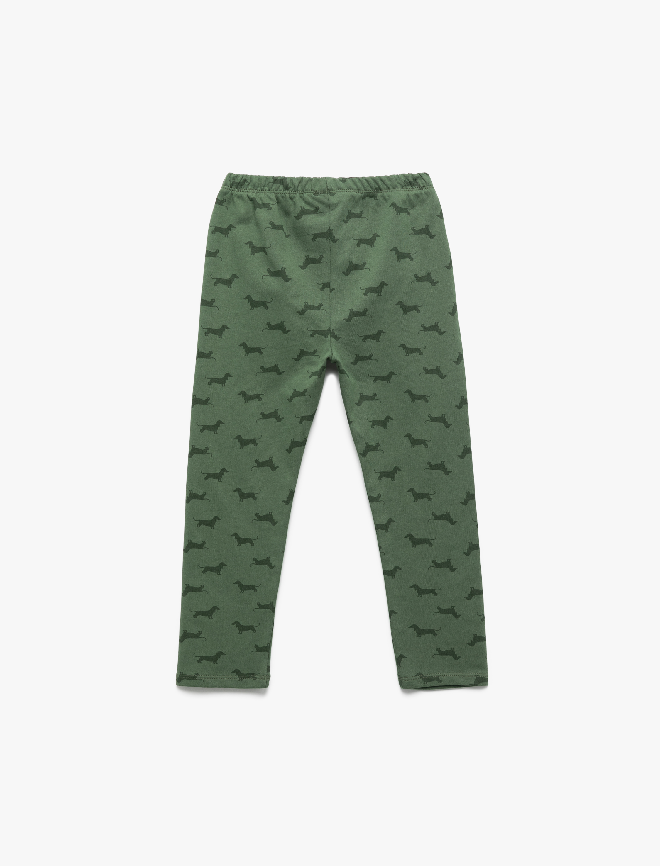  Erkek Bebek Beli Lastikli Köpek Baskılı Pamuklu Şardonlu Eşofman Altı