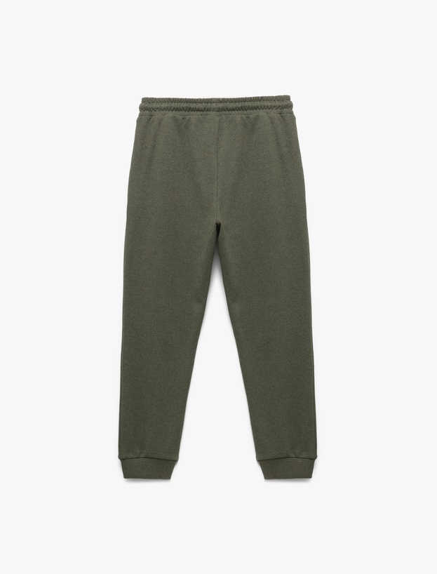 Beli Bağcıklı Cepli Basic Jogger Eşofman Altı_1