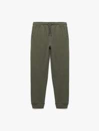 Beli Bağcıklı Cepli Basic Jogger Eşofman Altı