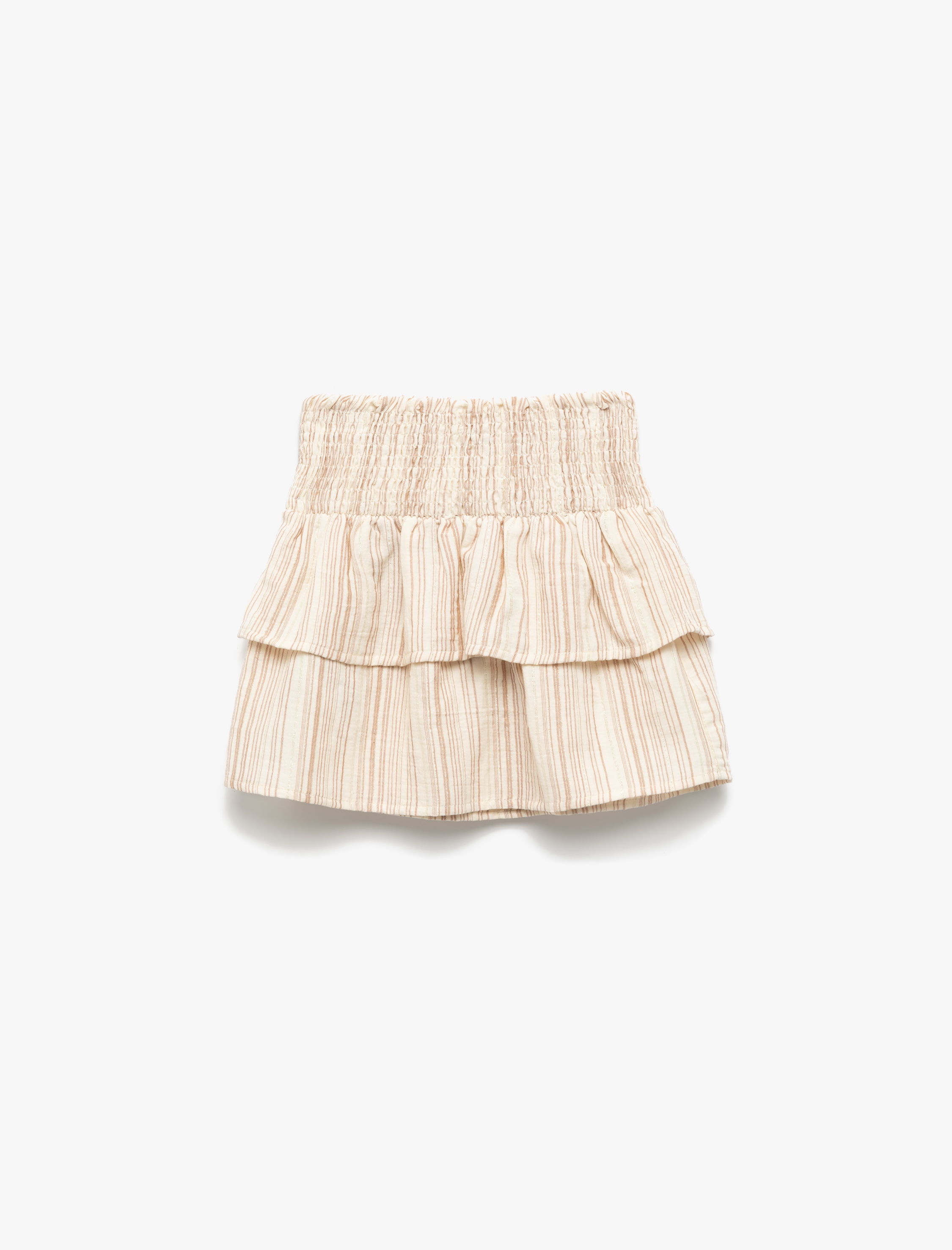  Kız Çocuk Katlı Gipeli Pamuklu Yüksek Bel Pileli Etek