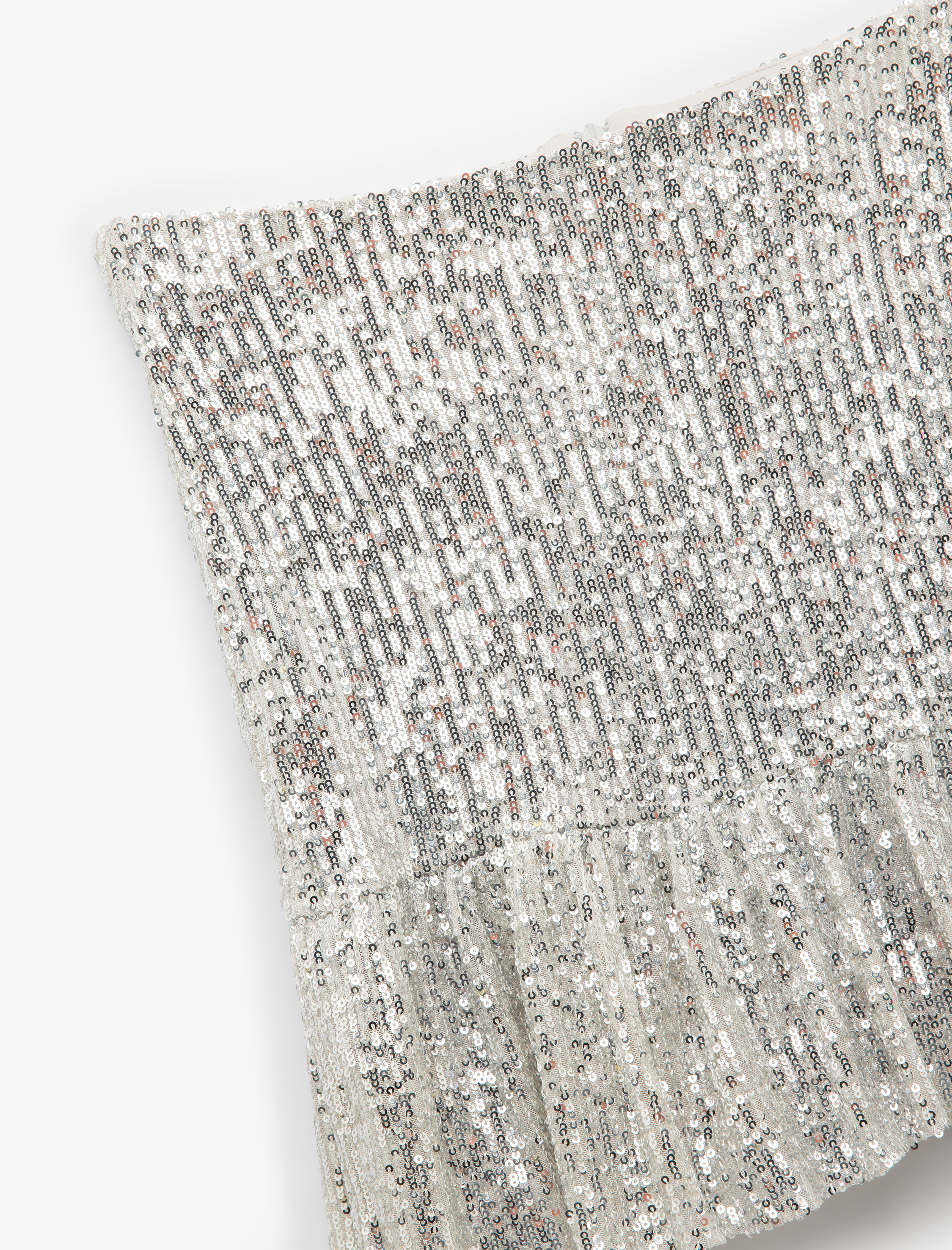   Astarlı Payetli Kloş Mini Etek