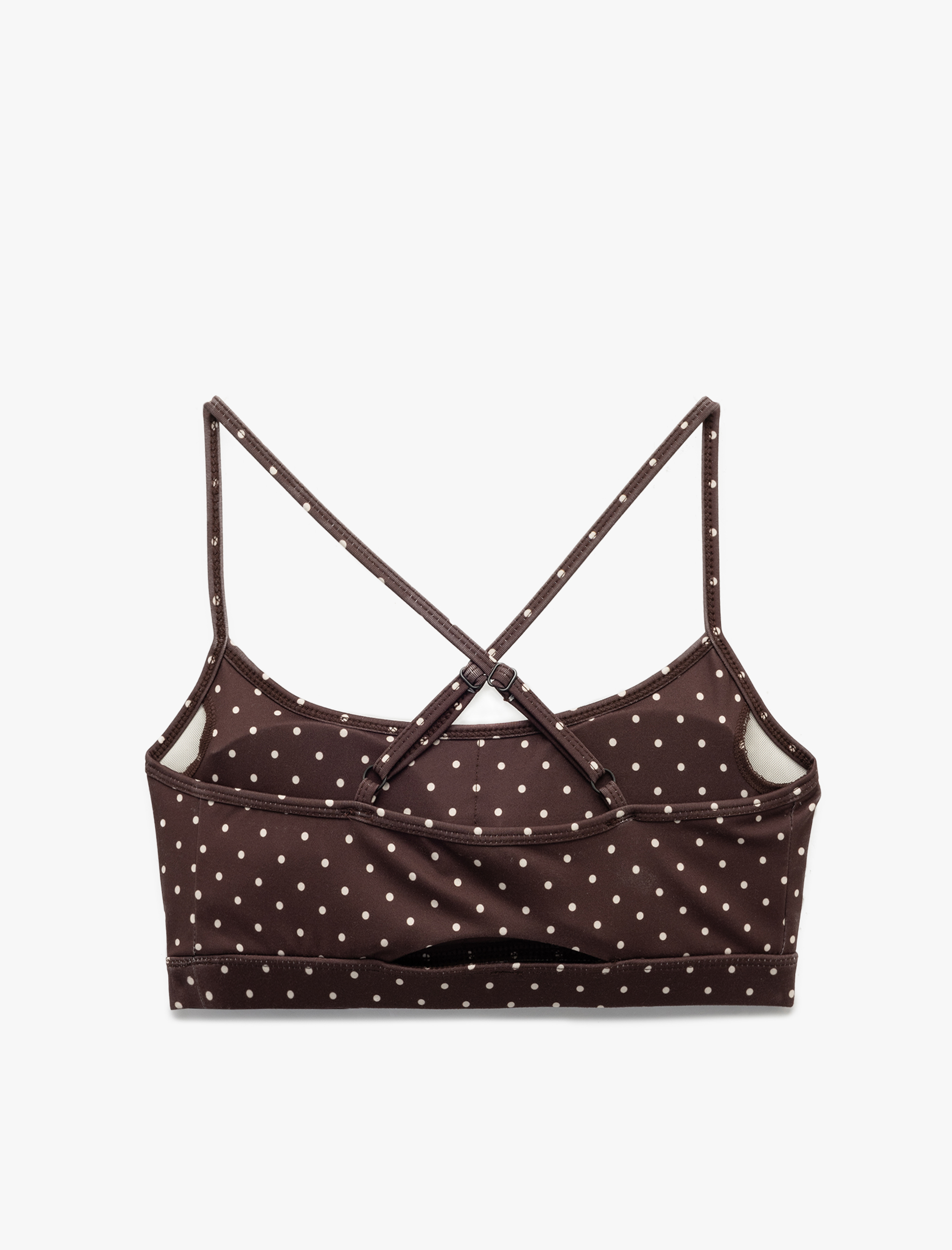   İp Askılı Kolsuz Sırt Detaylı Puantiyeli Kaplı Sporcu Sütyeni