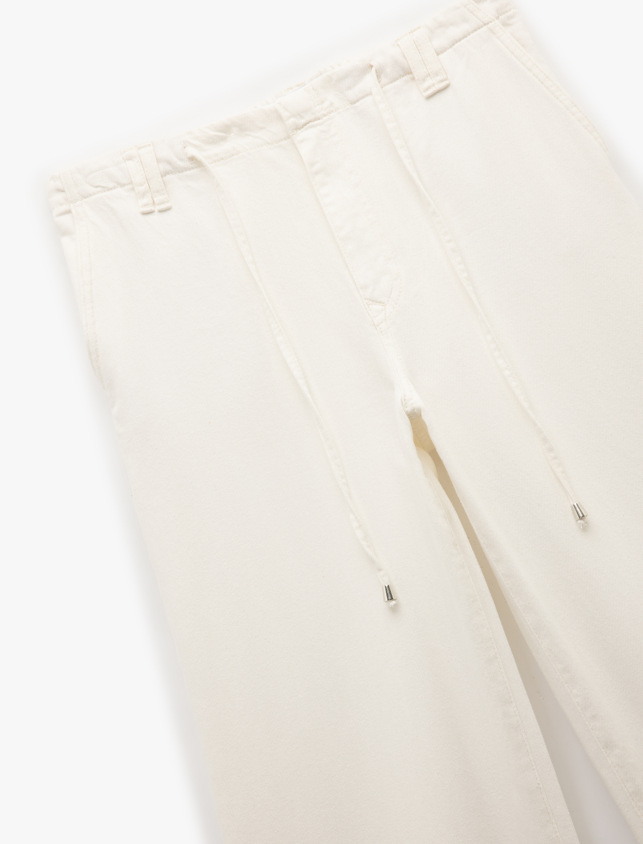   Koton X Şahika Ercümen - Pamuklu Loose Fit Bağcık Detaylı Geniş Paça Pantolon