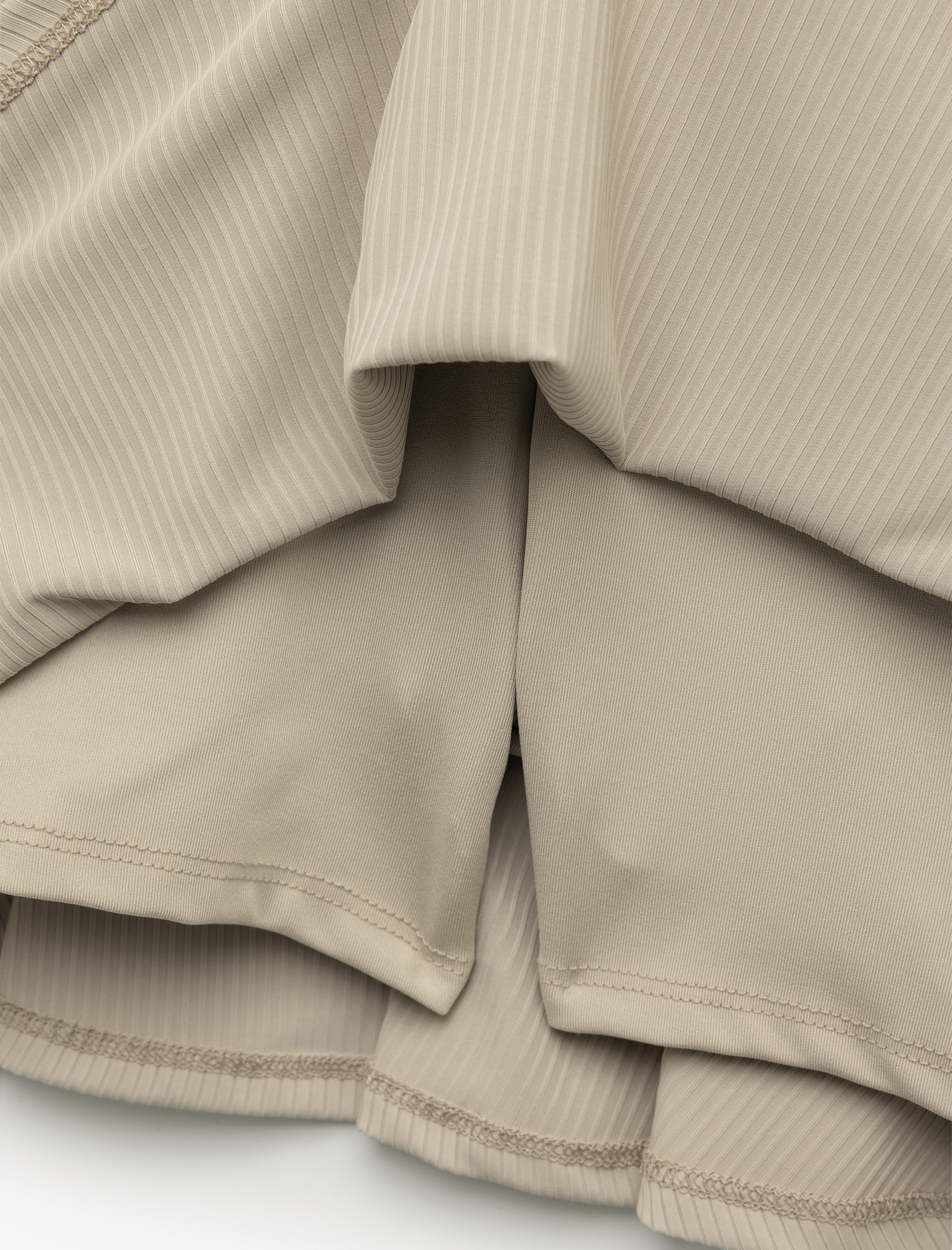   Yüksek Bel Rahat Kalıp Kaşkorse Mini Spor Şort Etek