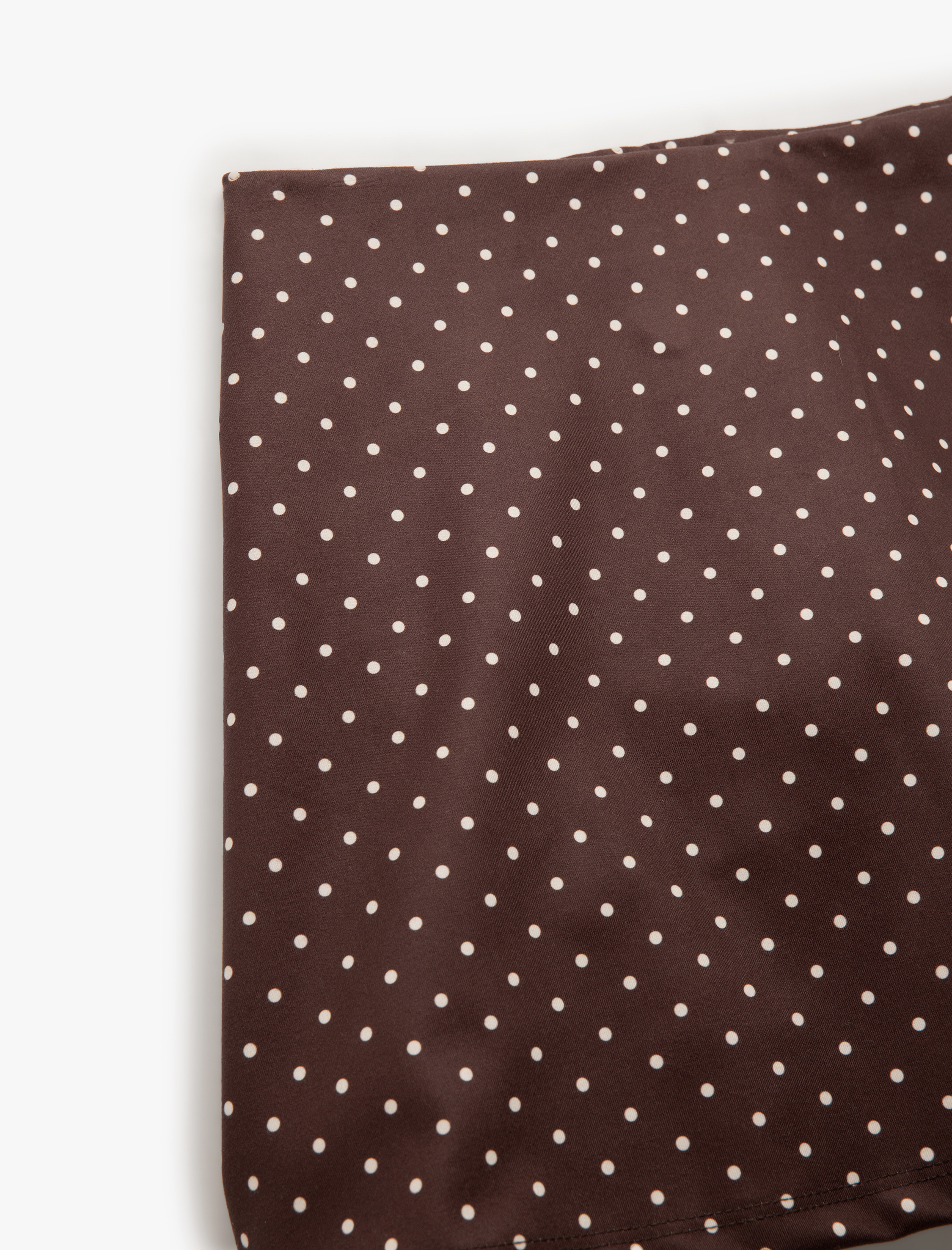   Yüksek Bel Puantiyeli İnterlok Kumaş Spor Şort Etek