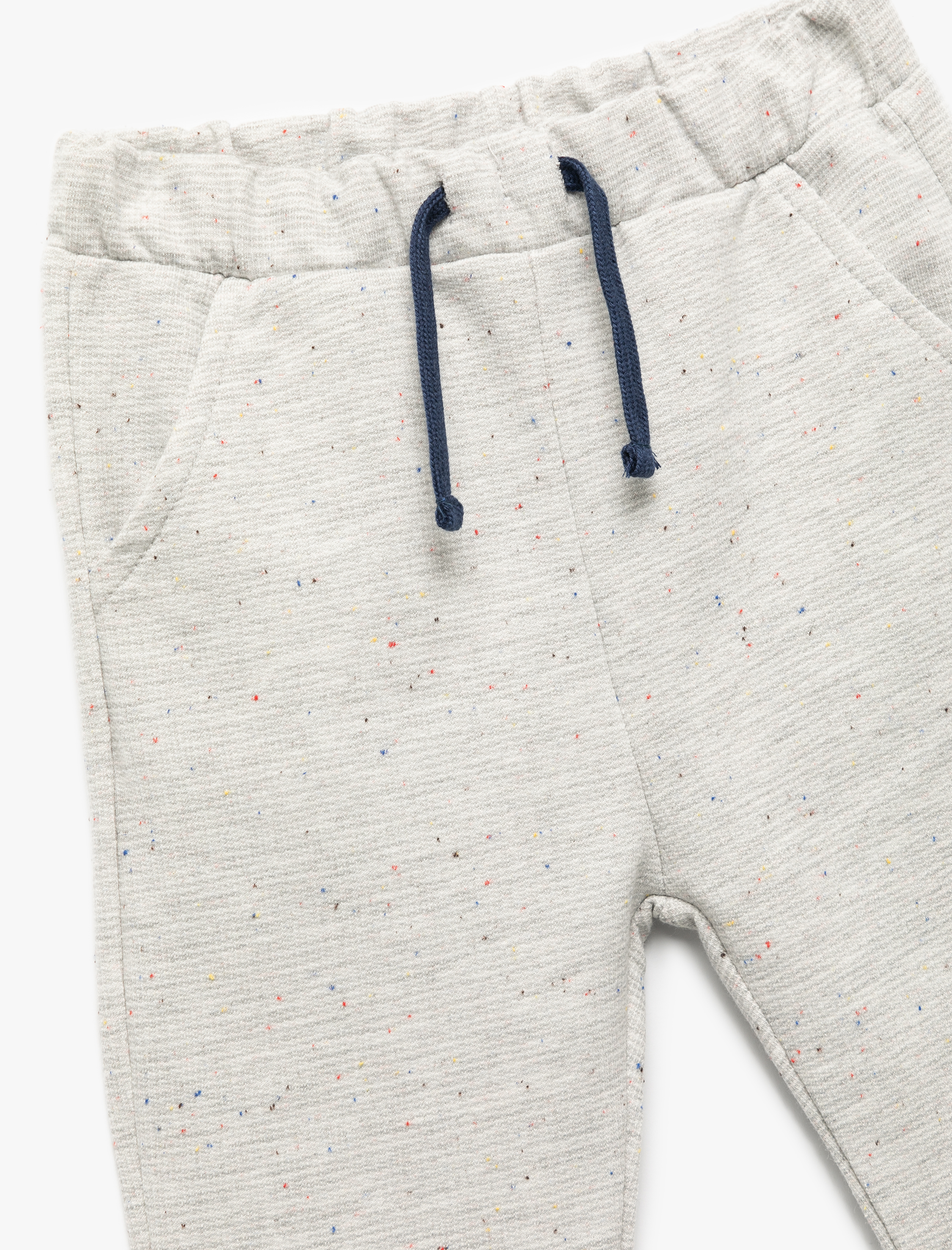  Erkek Bebek Pamuklu Beli Bağlamalı Basic Eşofman Altı