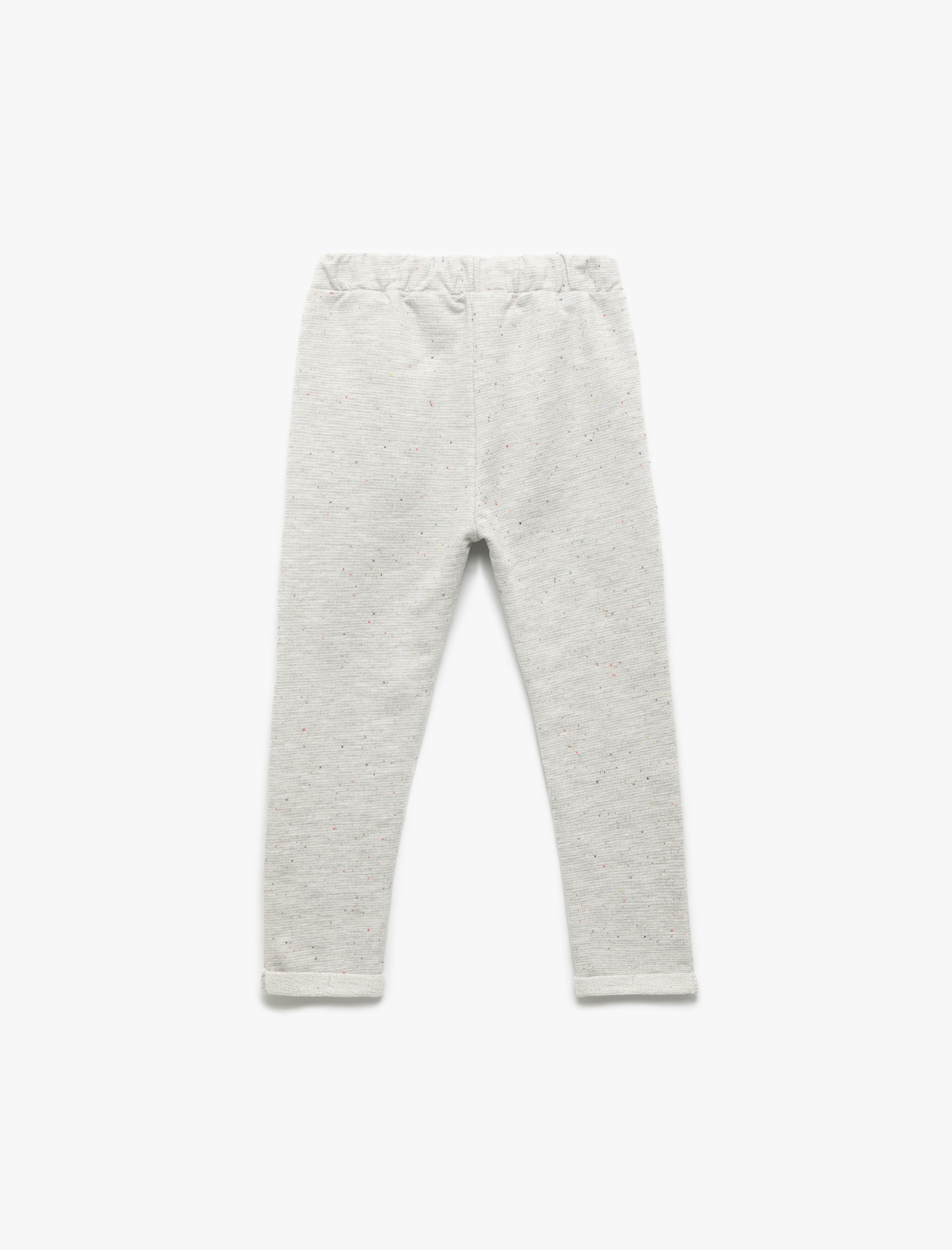  Erkek Bebek Pamuklu Beli Bağlamalı Basic Eşofman Altı