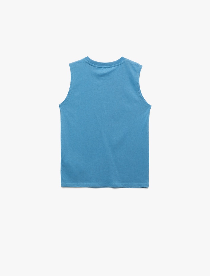 Erkek Çocuk Pamuklu Bisiklet Yaka Superman Baskılı Lisanslı Atlet