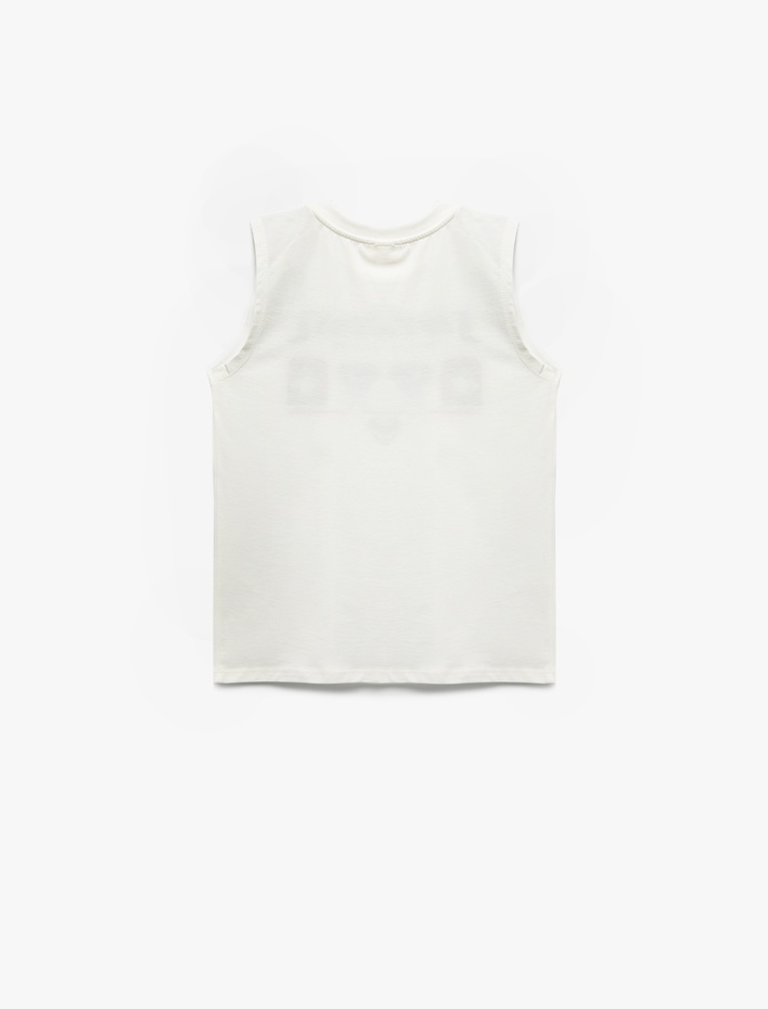 Erkek Çocuk Lisanslı Superman Baskılı Bisiklet Yaka Kolsuz Tişört