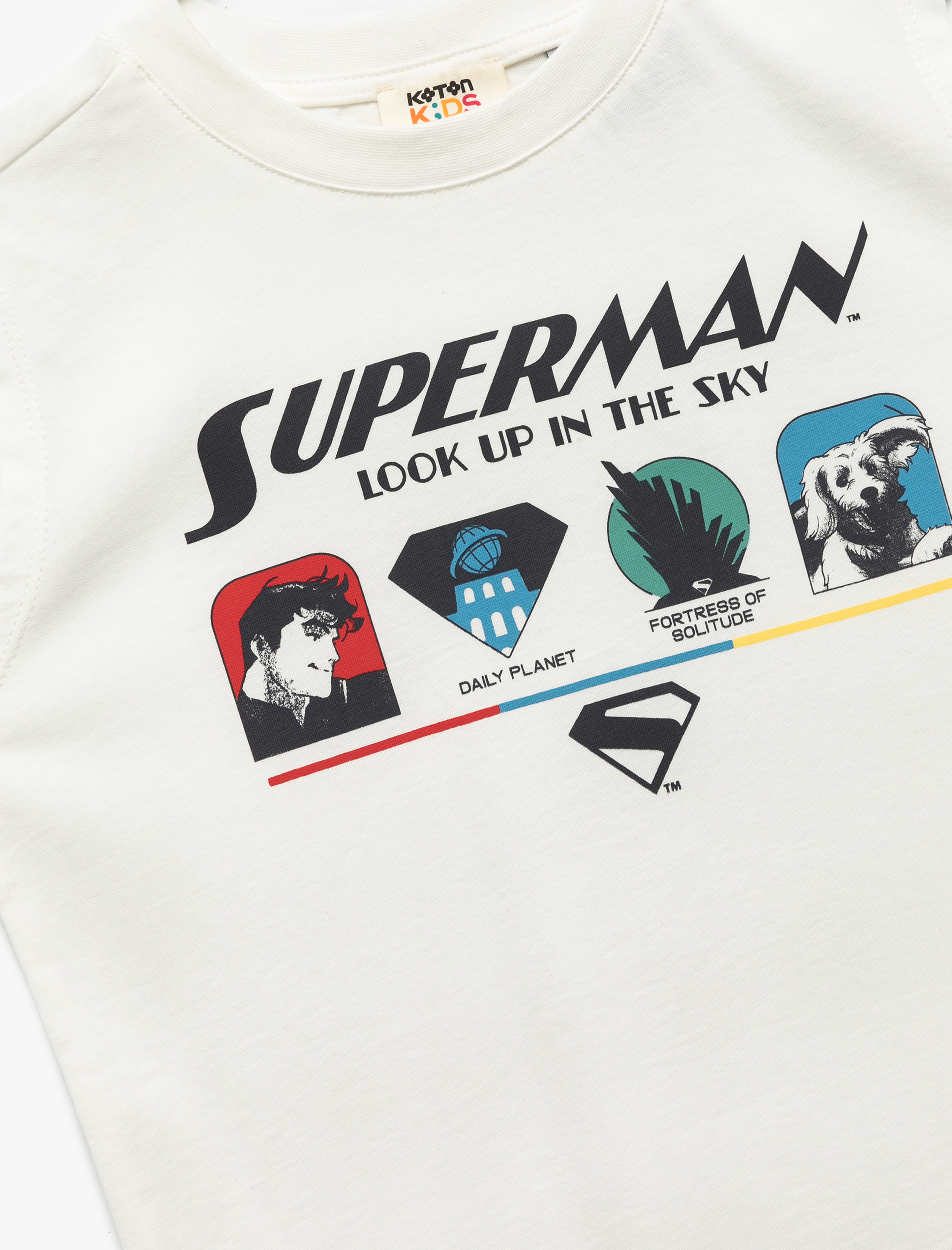  Erkek Çocuk Lisanslı Superman Baskılı Bisiklet Yaka Kolsuz Tişört