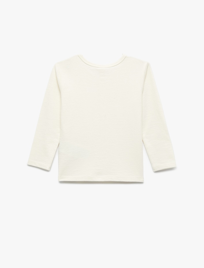 Erkek Bebek Pamuklu Uzun Kollu Düğmeli Tişört