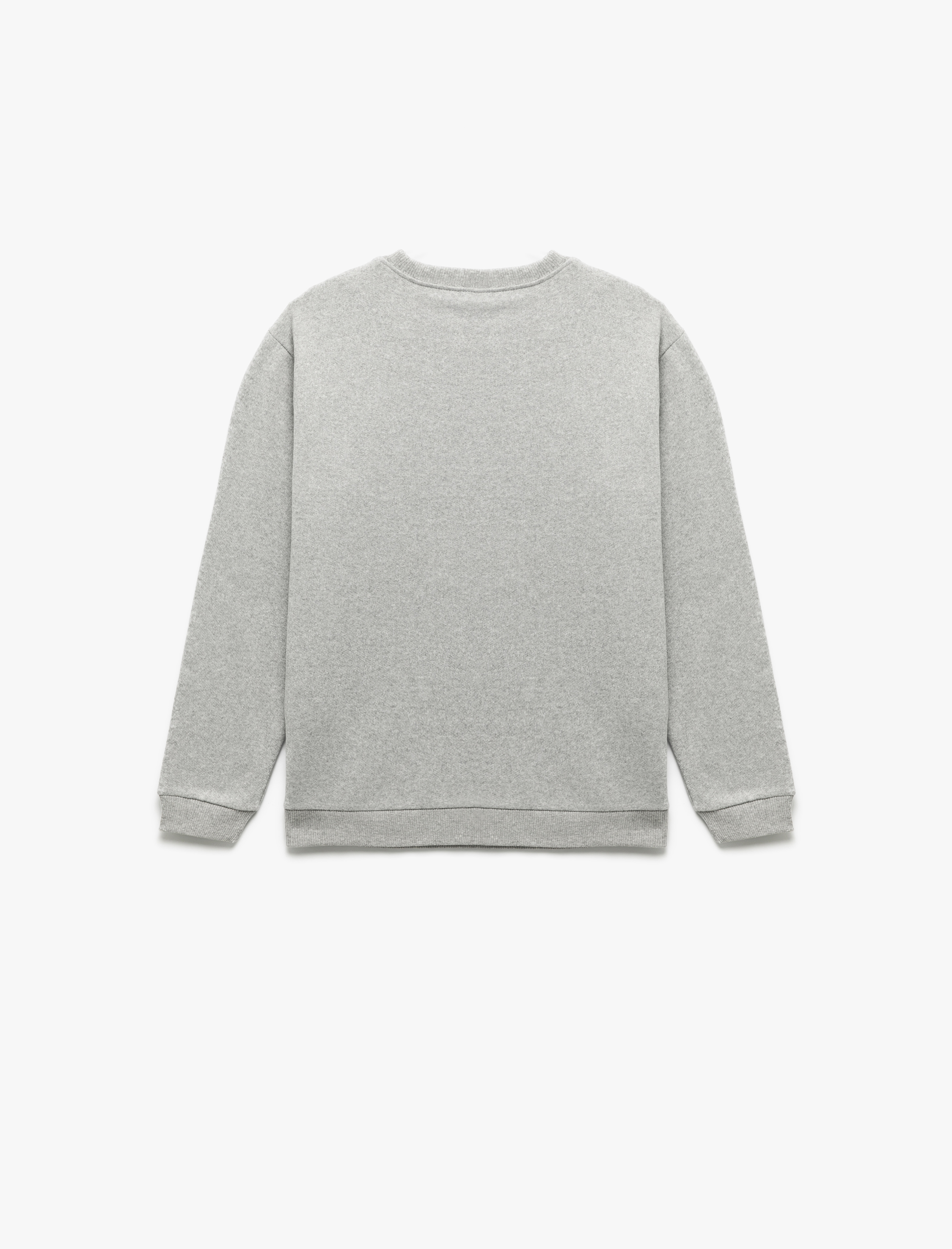  Erkek Çocuk Uzun Kollu Bisiklet Yaka Baskılı Sweatshirt