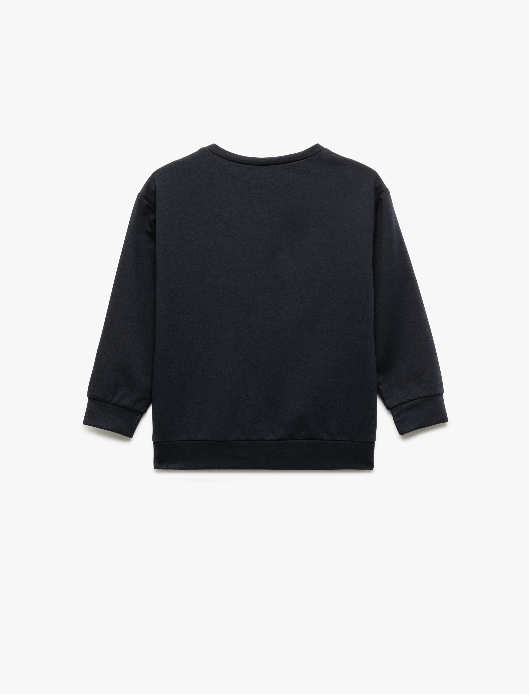  Erkek Çocuk Uzun Kollu Bisiklet Yaka Baskılı Sweatshirt