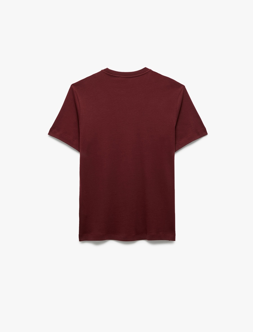   Regular Fit Bisiklet Yaka Pamuklu Kısa Kollu Basic Tişört