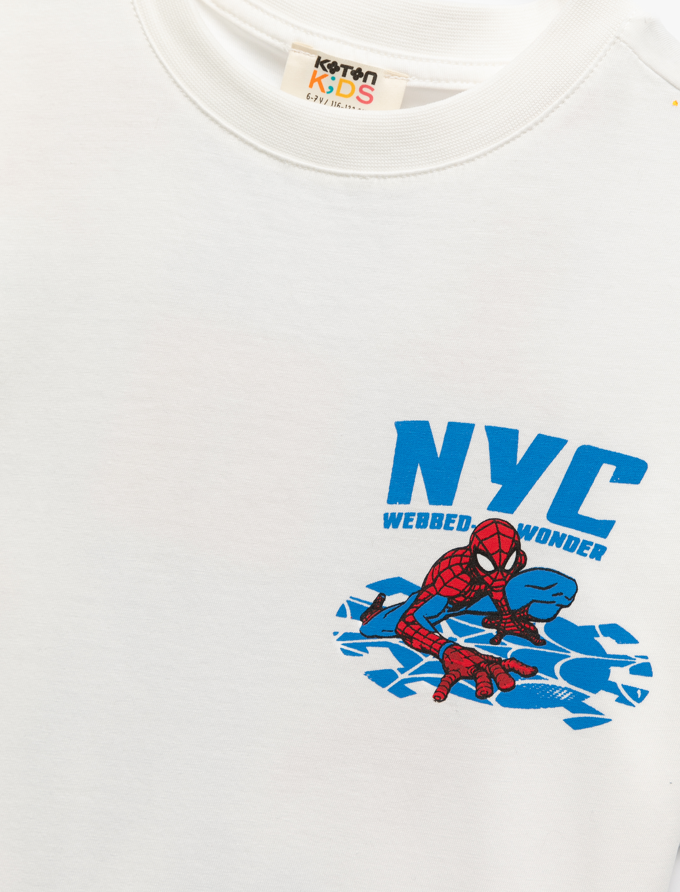  Erkek Çocuk Lisanslı Örümcek Adam Baskılı Kısa Kollu Pamuklu Oversize Tişört