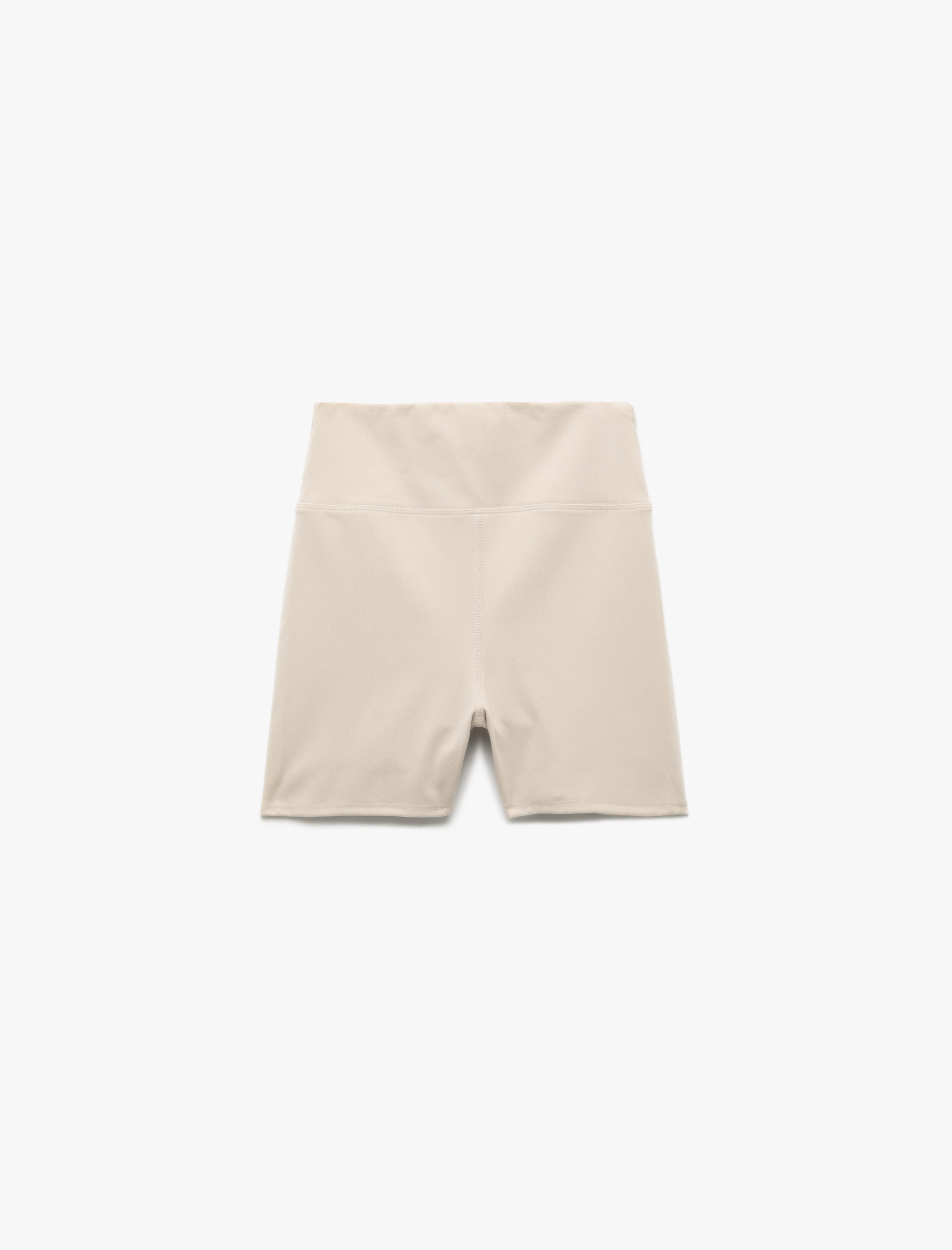   Yüksek Bel Slim Fit Dikiş Detaylı Biker Spor Tayt