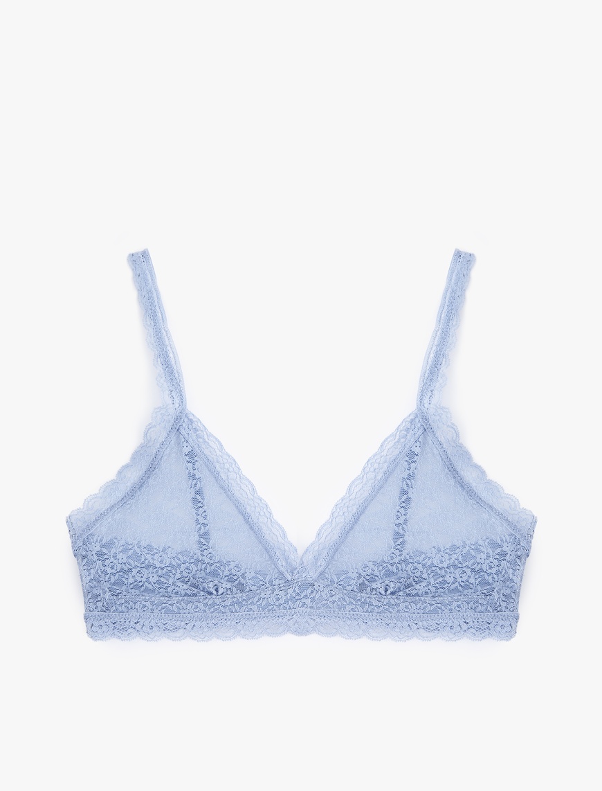   Transparan Dantelli Bralet Sütyen