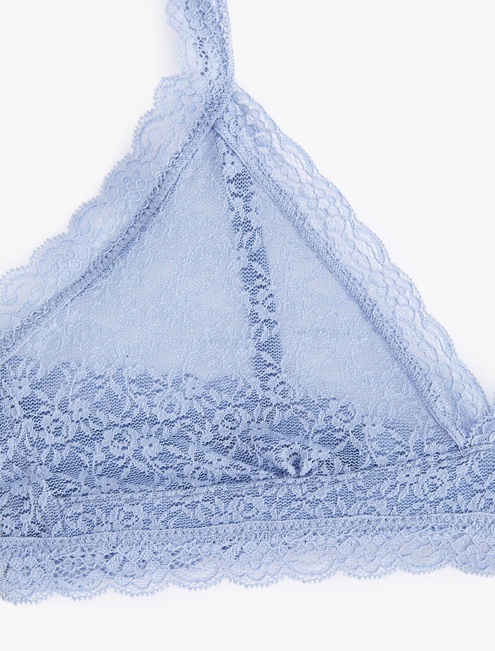  Transparan Dantelli Bralet Sütyen