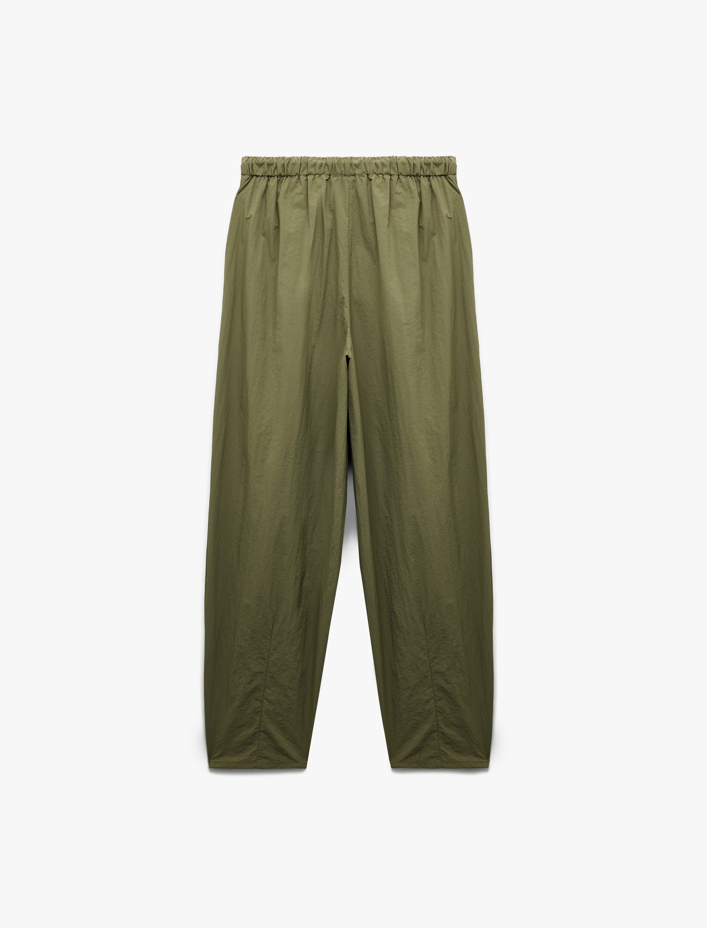   Beli Bağcıklı Düz Paça Rahat Kalıp Cepli Paraşüt Pantolon