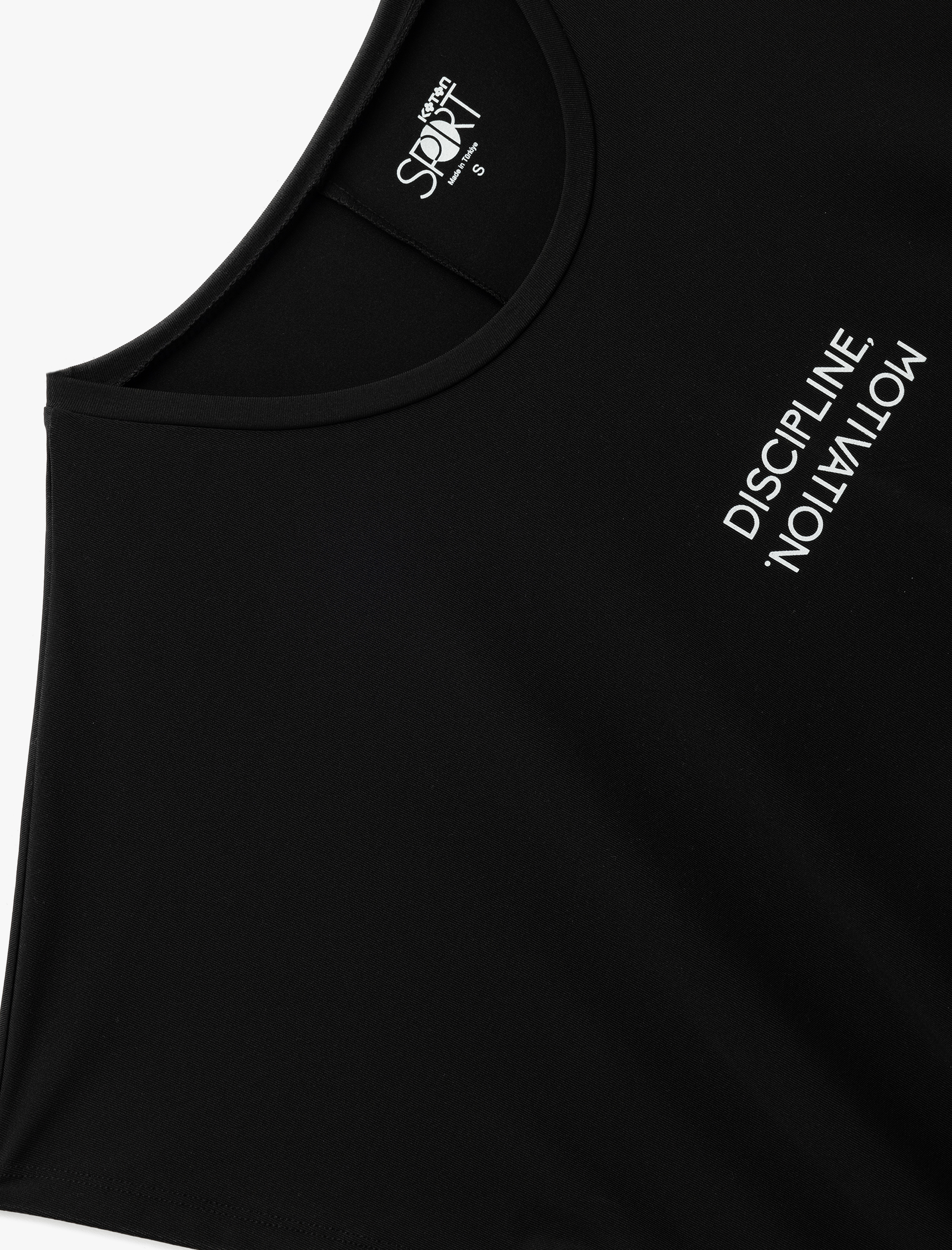   Kolsuz Bisiklet Yaka Baskılı Oversize Spor Tişört