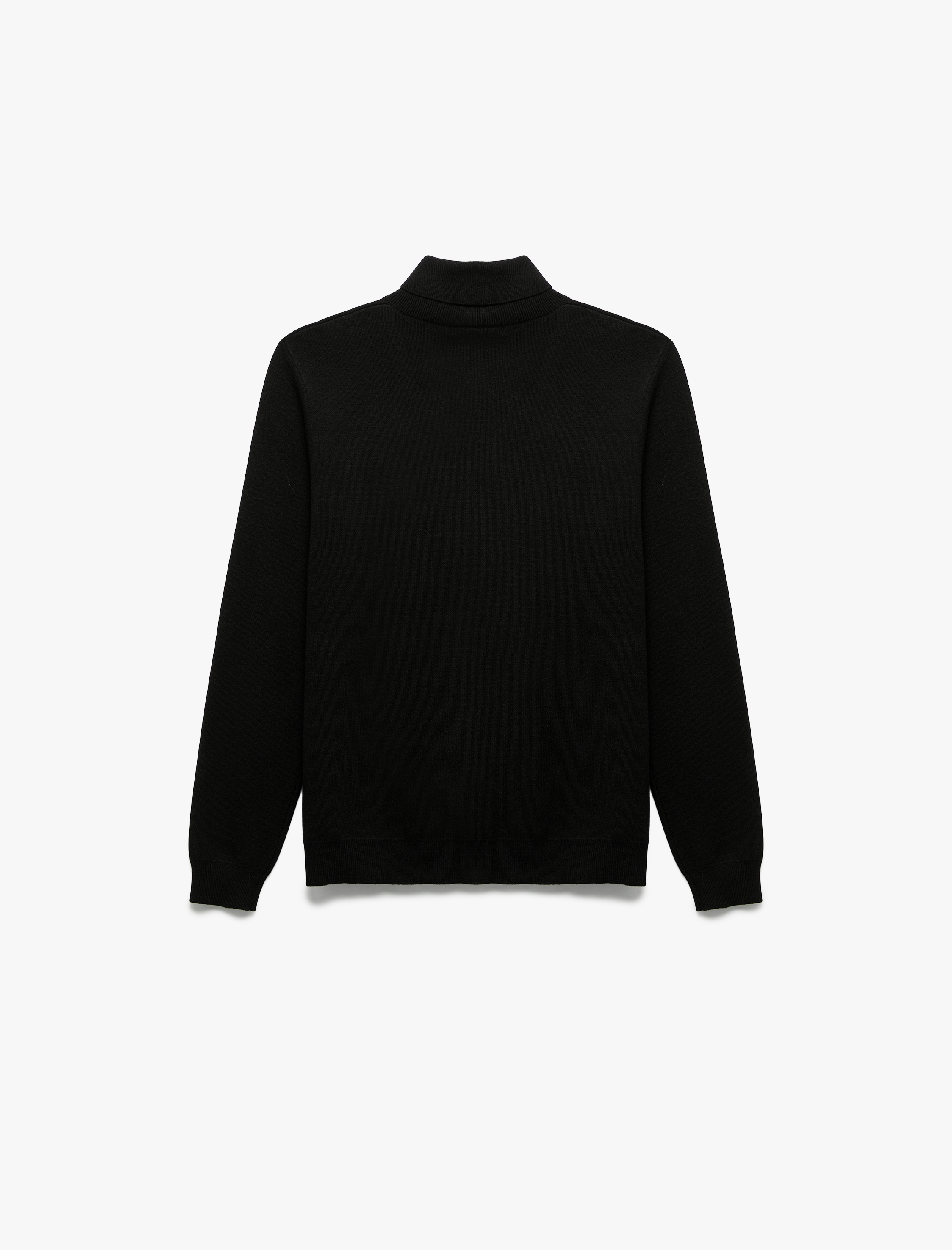   Uzun Kollu Basic Boğazlı Triko Kazak