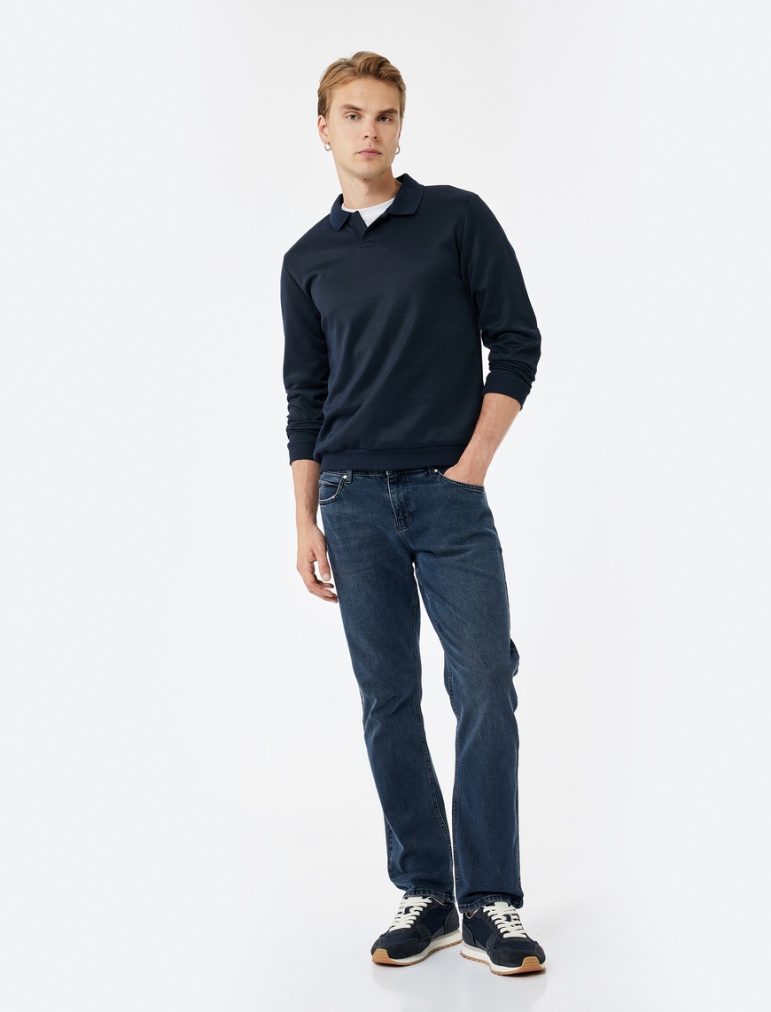   Normal Bel Straight Fit Jean Pantolon - Mark Jean
