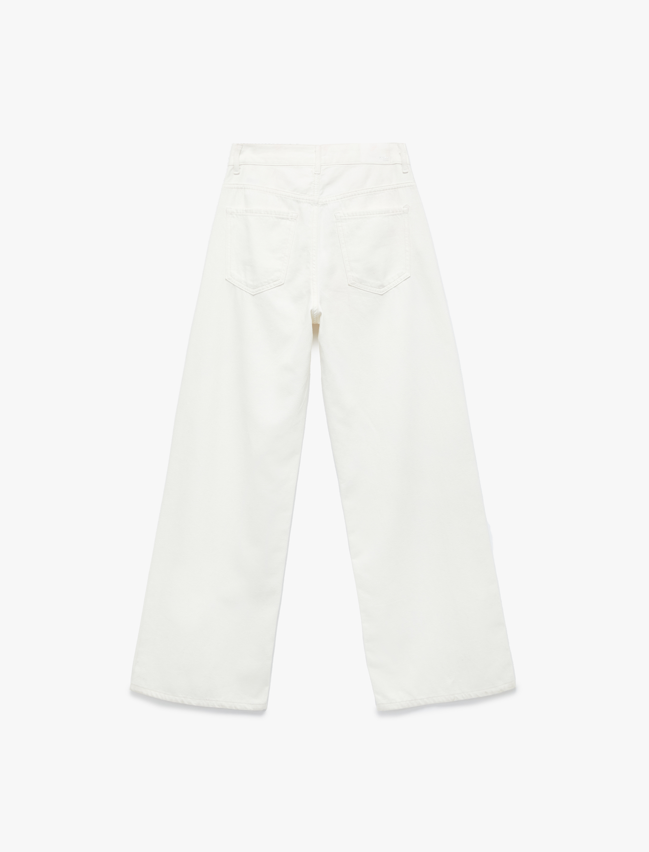   Koton X Zeynep Bastık - Taş Detaylı Pamuklu Loose Straight Fit Geniş Paça Jean Pantolon