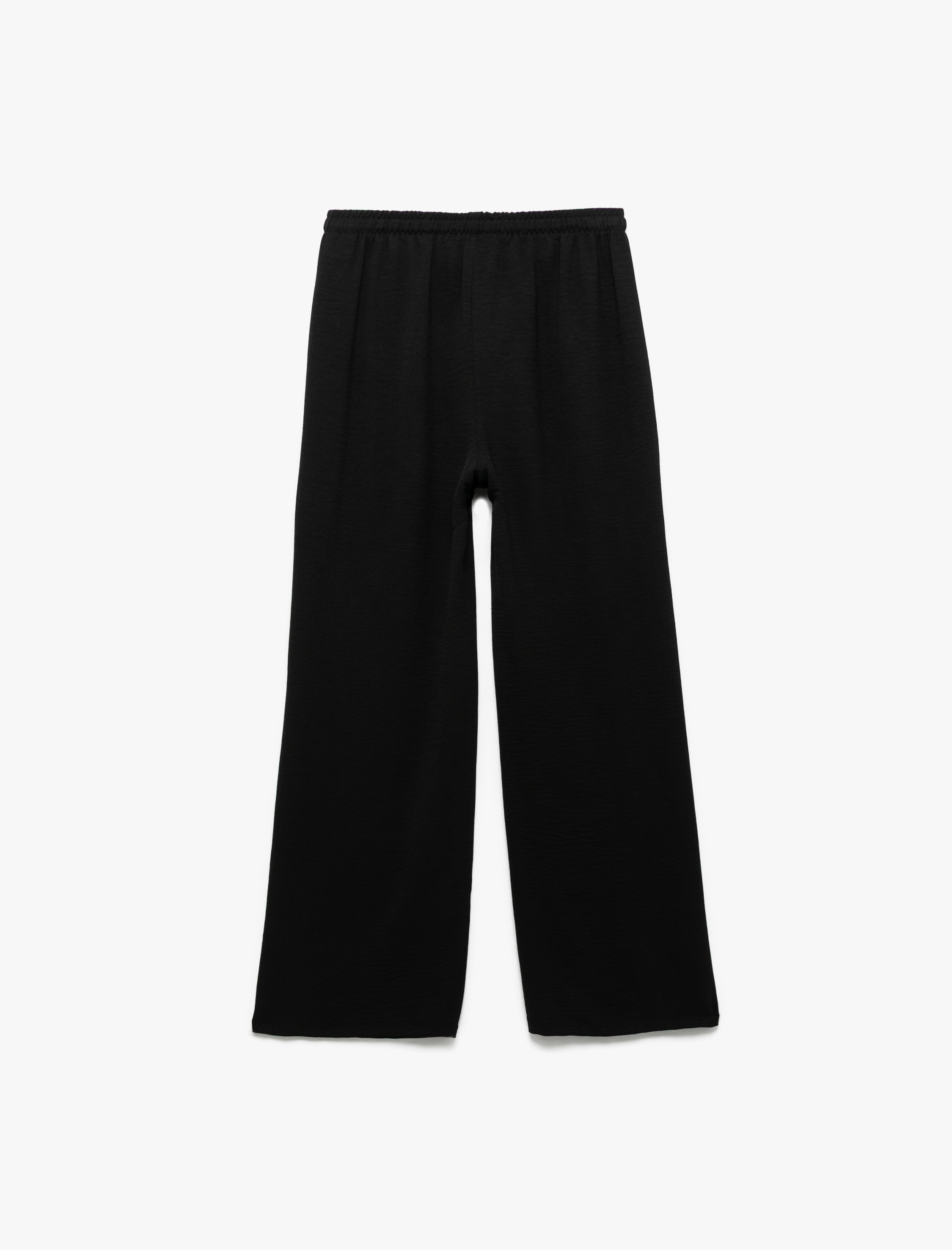   Aerobin Kumaş Geniş Paça Beli Bağcıklı Pantolon