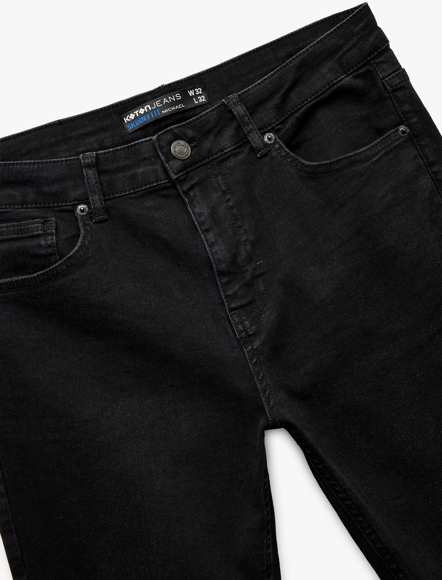   Normal Bel Pamuklu Skinny Fit Jean Pantolon - Michael Jean