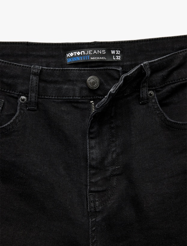 Normal Bel Pamuklu Skinny Fit Jean Pantolon - Michael Jean_7