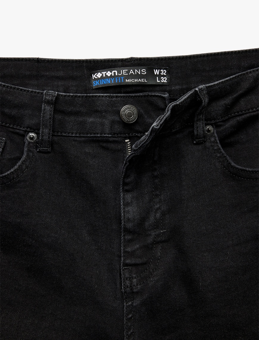   Normal Bel Pamuklu Skinny Fit Jean Pantolon - Michael Jean