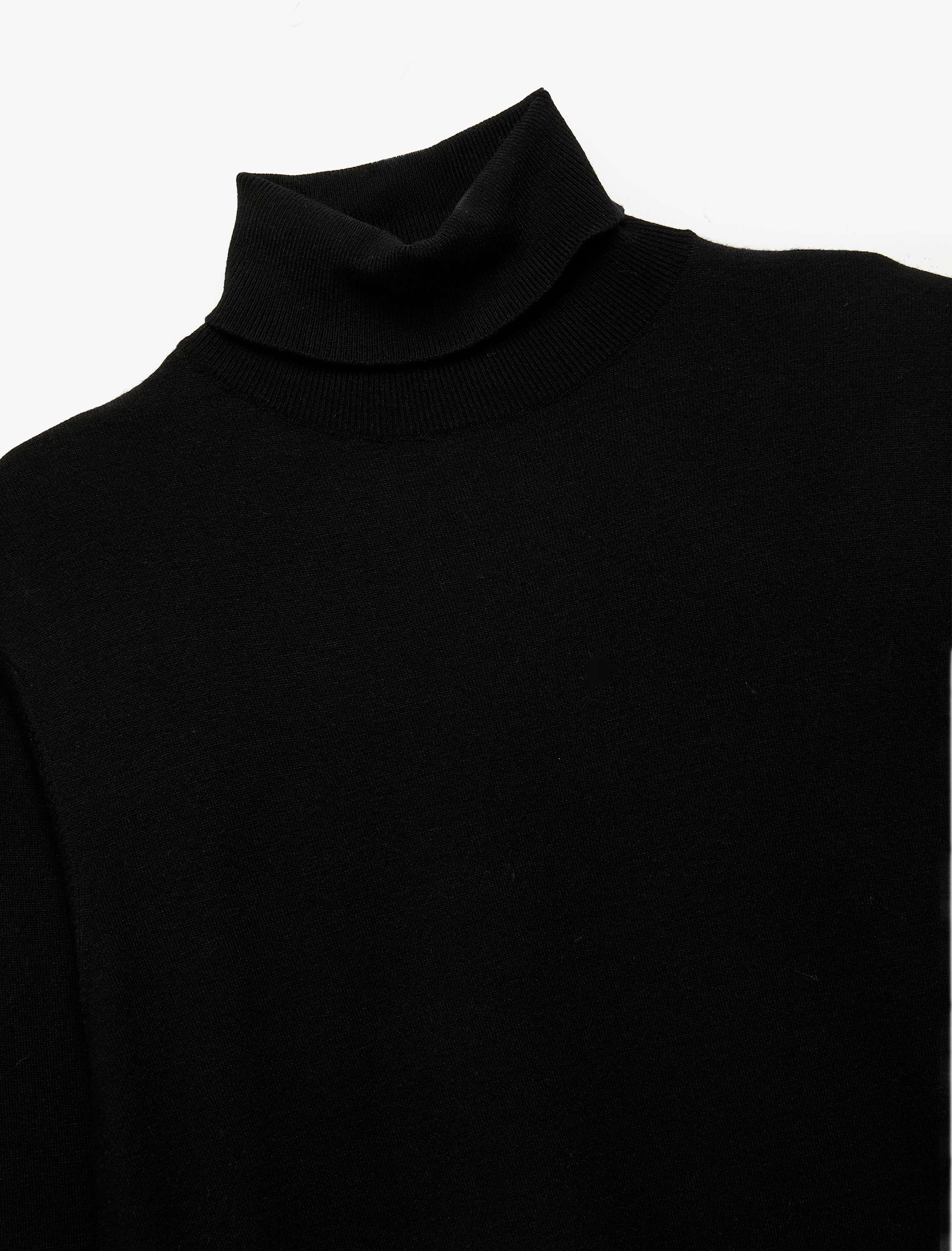   Viskon Karışımlı Uzun Kollu Basic Boğazlı Triko Kazak