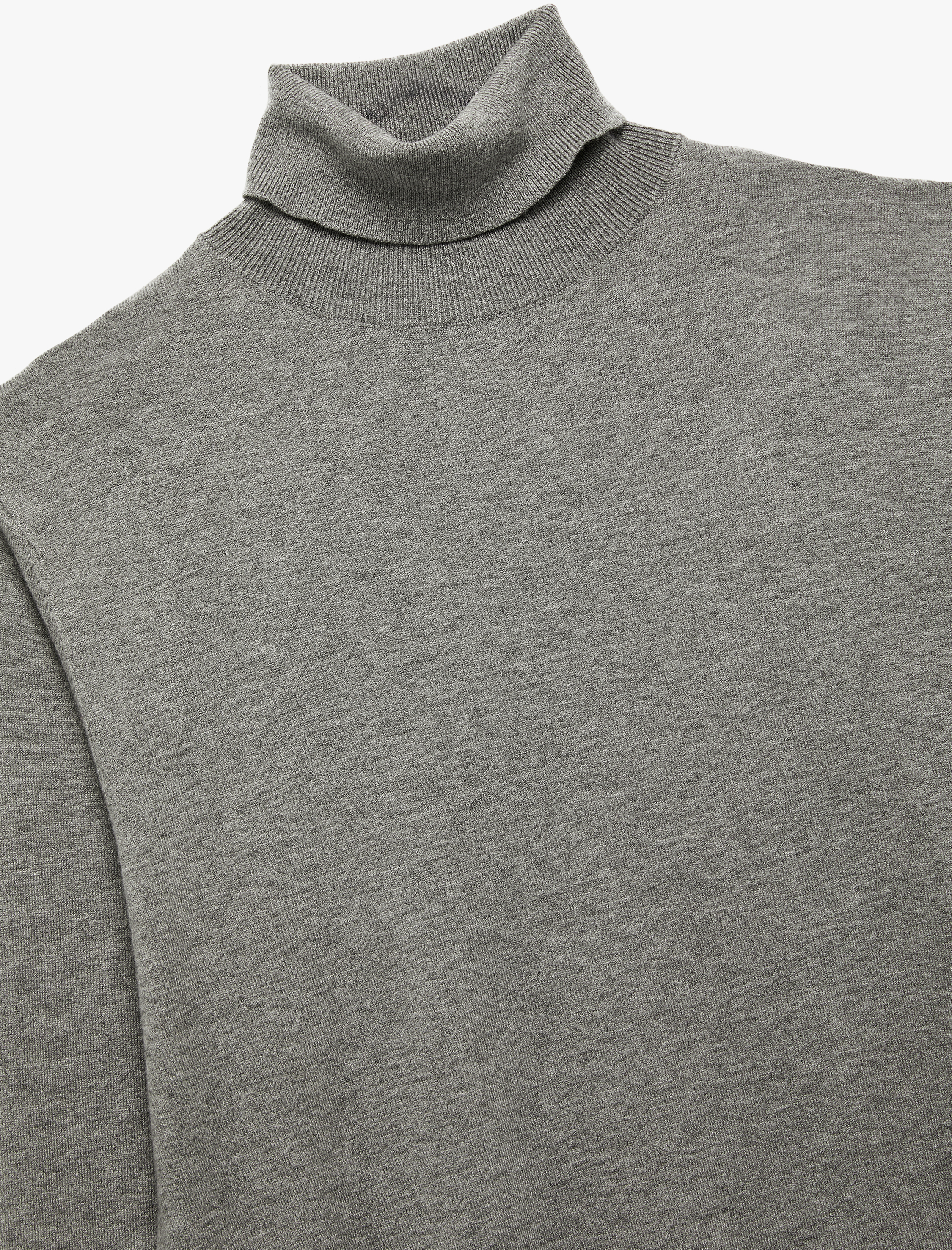   Viskon Karışımlı Uzun Kollu Basic Boğazlı Triko Kazak