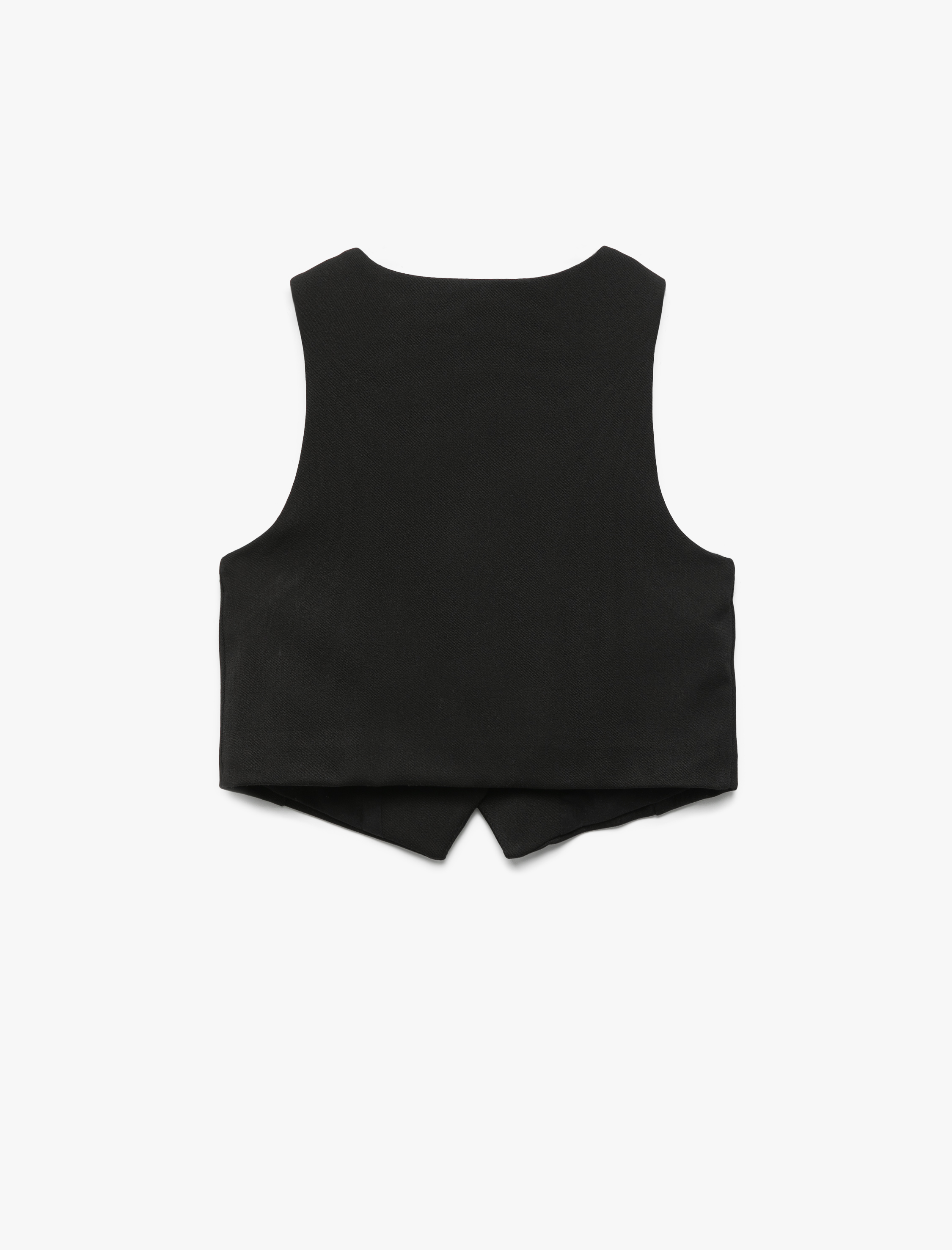  Kız Çocuk V Yaka Kolsuz Viskon Karışımlı Fiyonk Detaylı Yelek